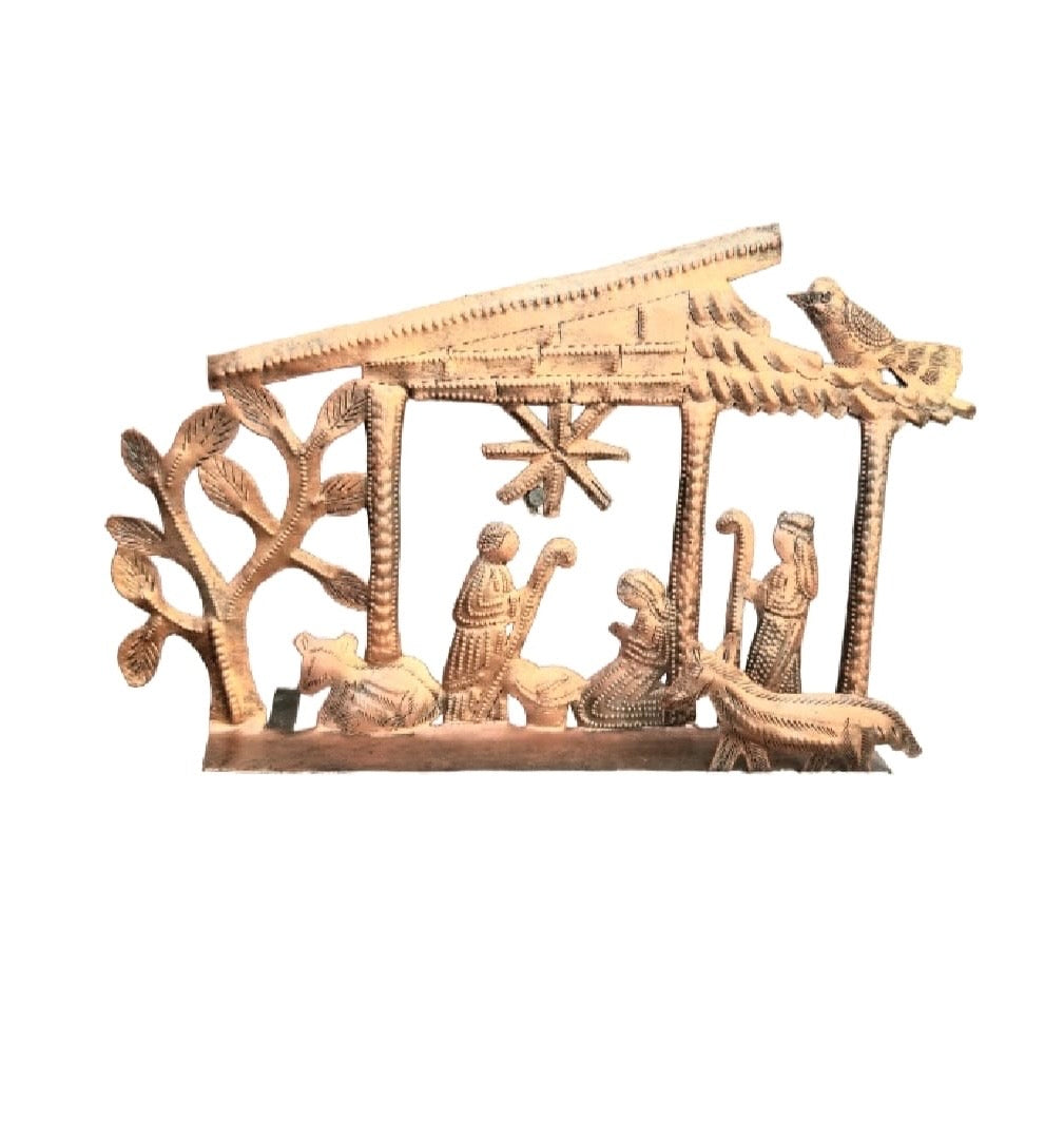 Bronzed Standing Nativity