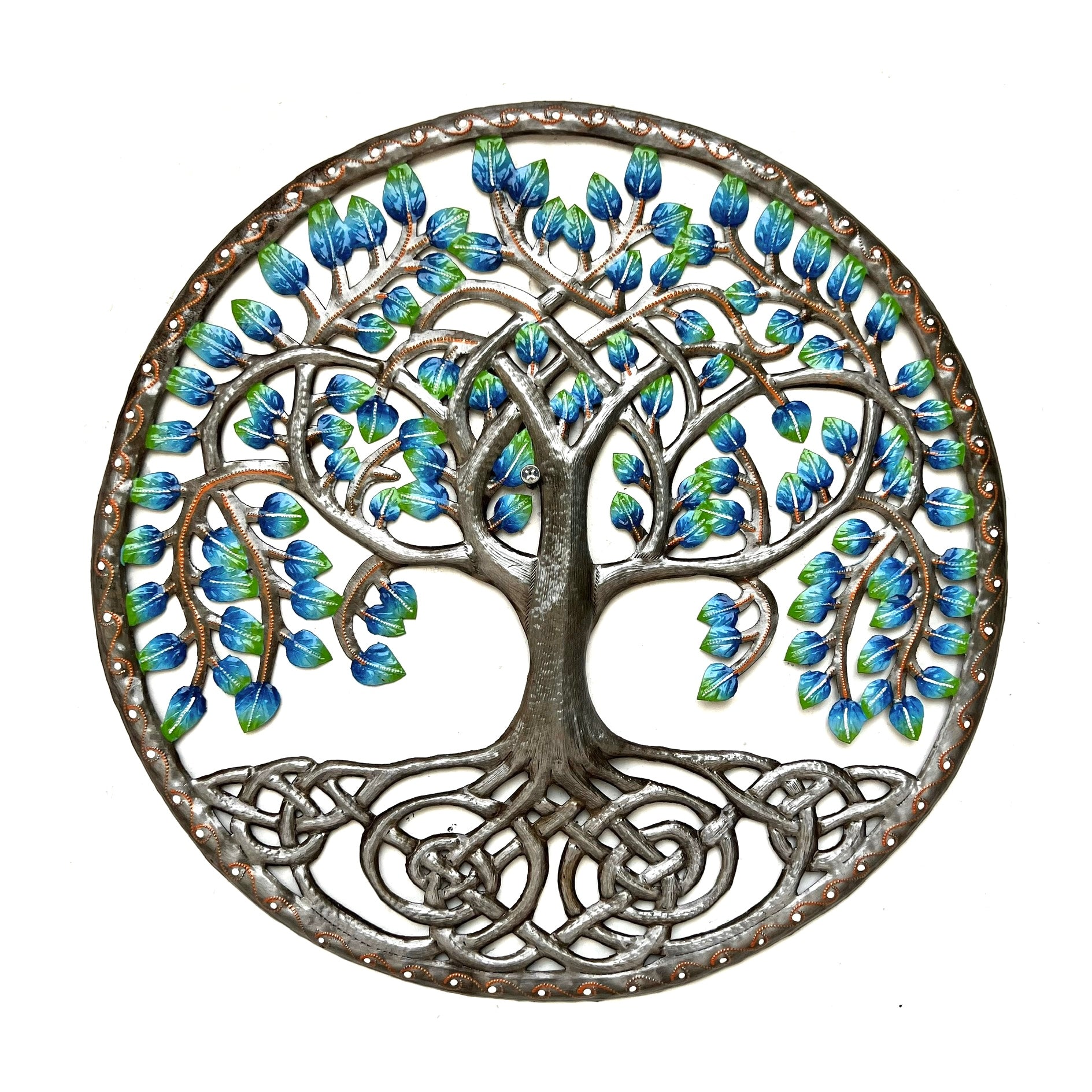 Mackenson- Blue Leaf Rooted Tree