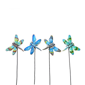 Lucson (Set Of 4) Dragonfly Garden Stakes