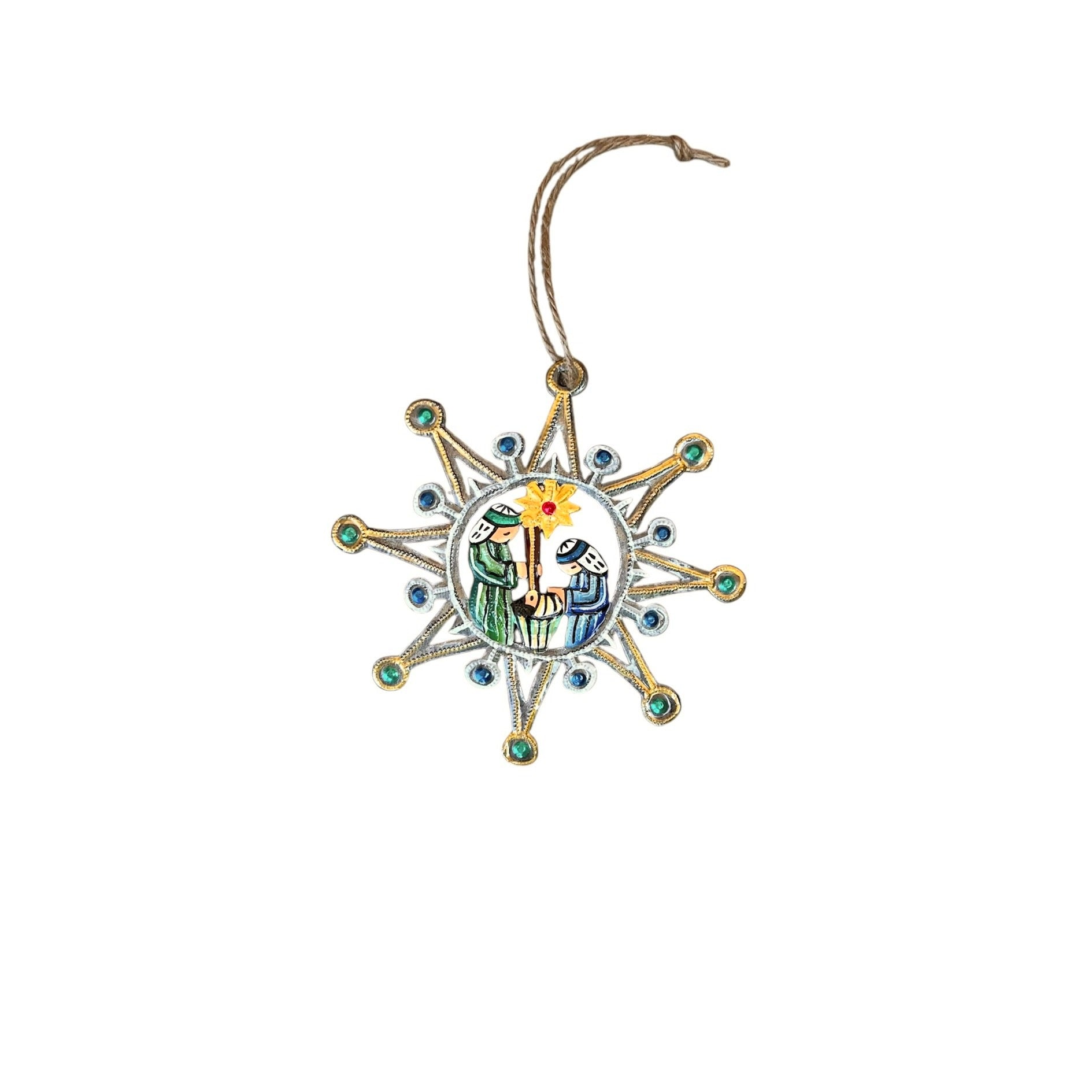 Snowflake Nativity Ornament
