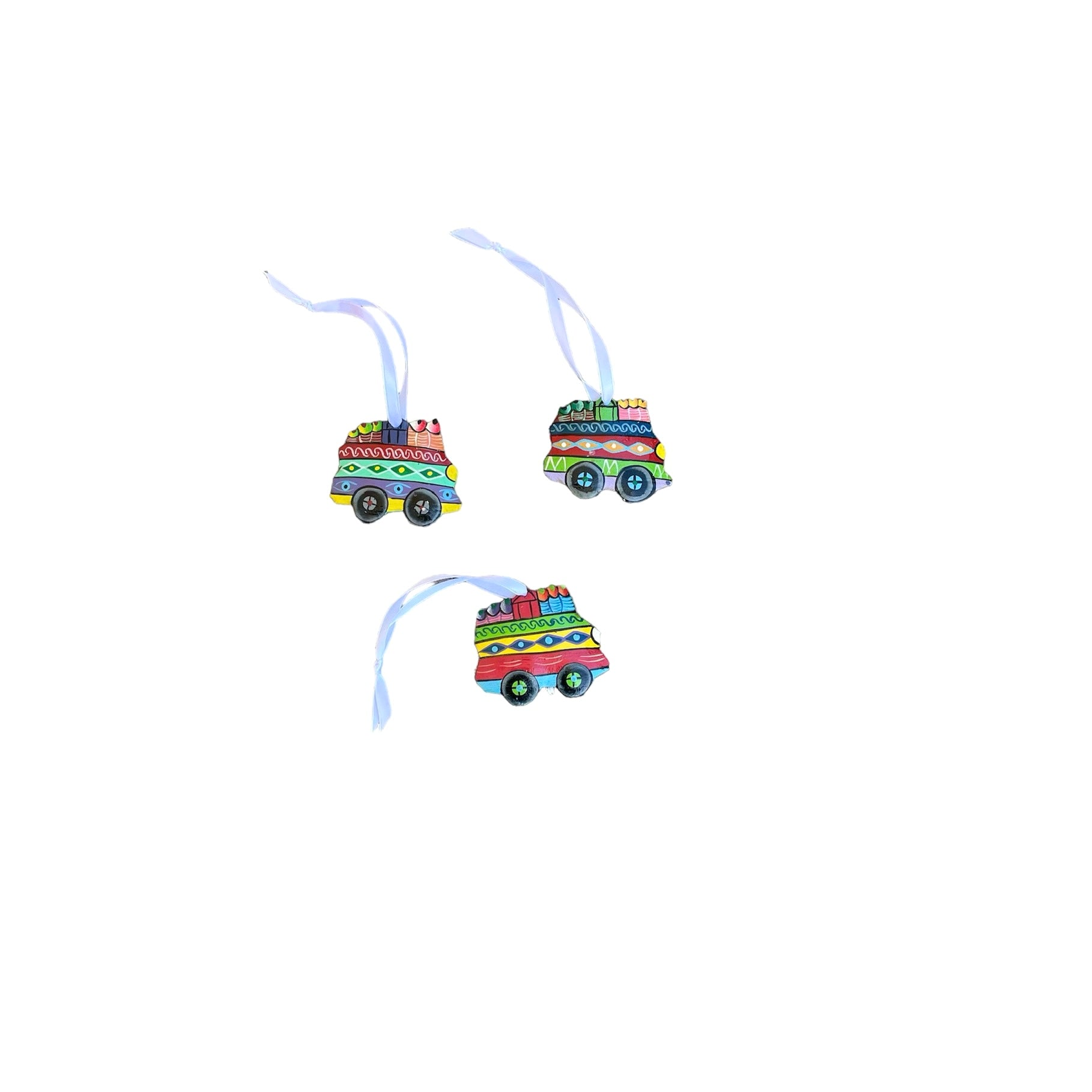 Bus Ornament ( Set Of 3)