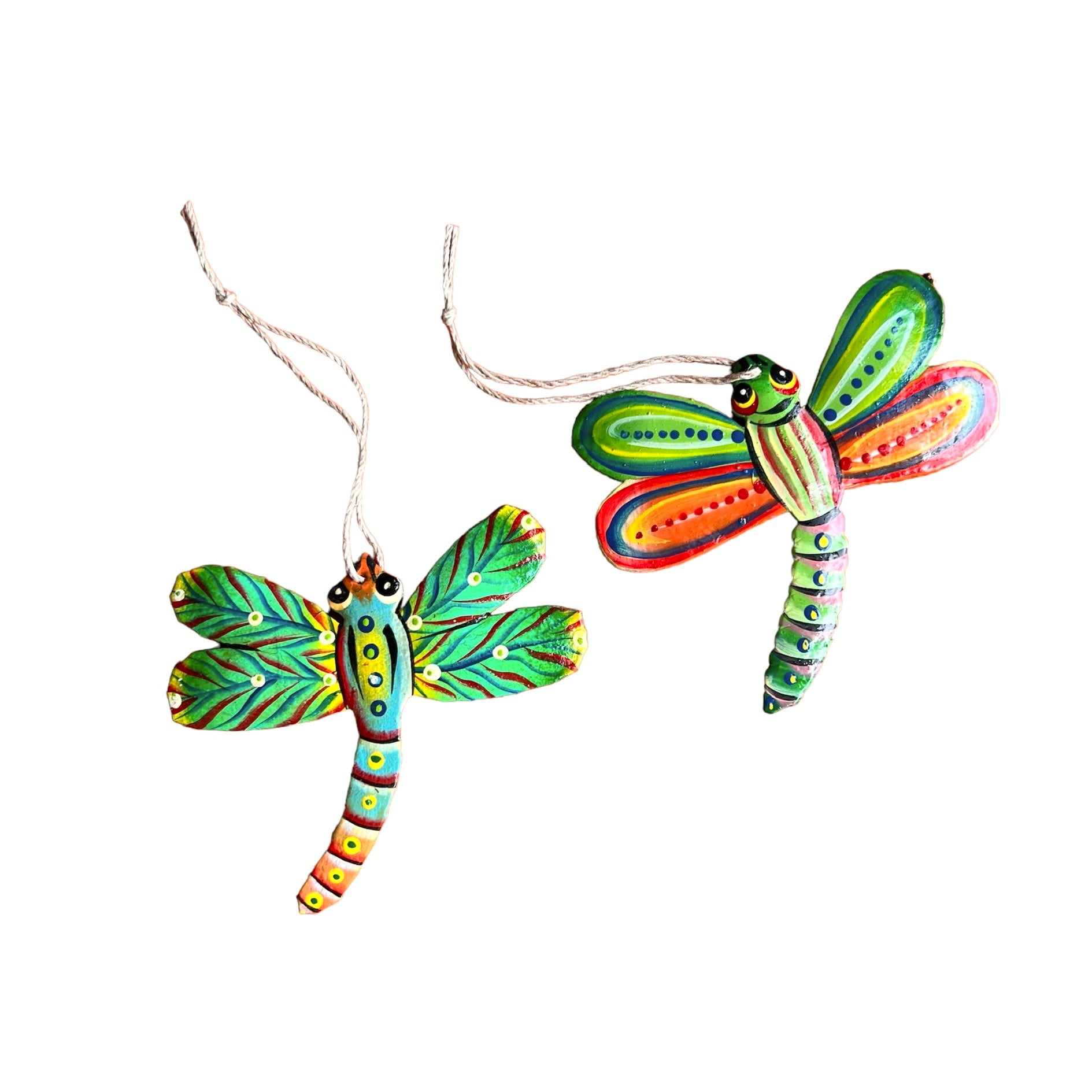 (Set of 2) Dragonfly Ornaments