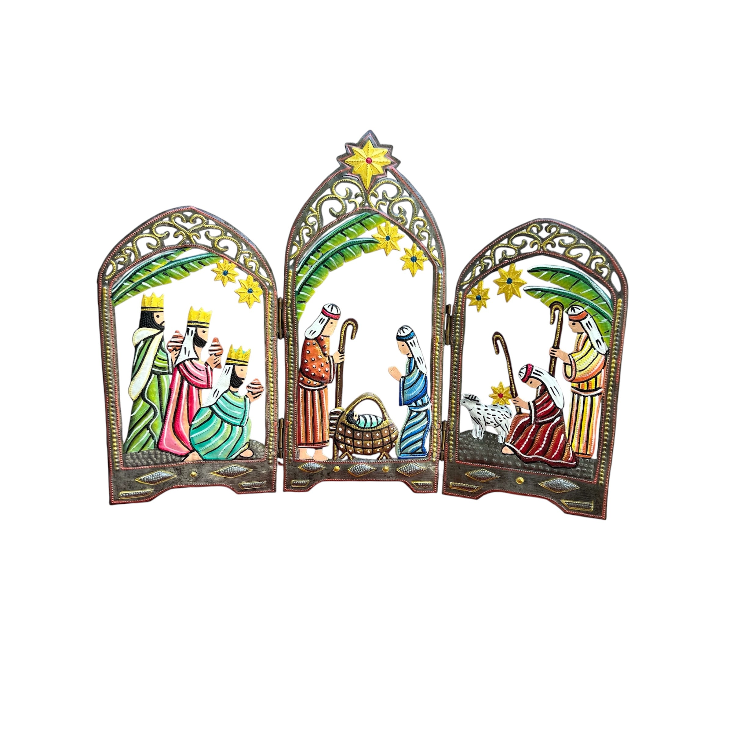 Lucson- Standing Trifold Nativity