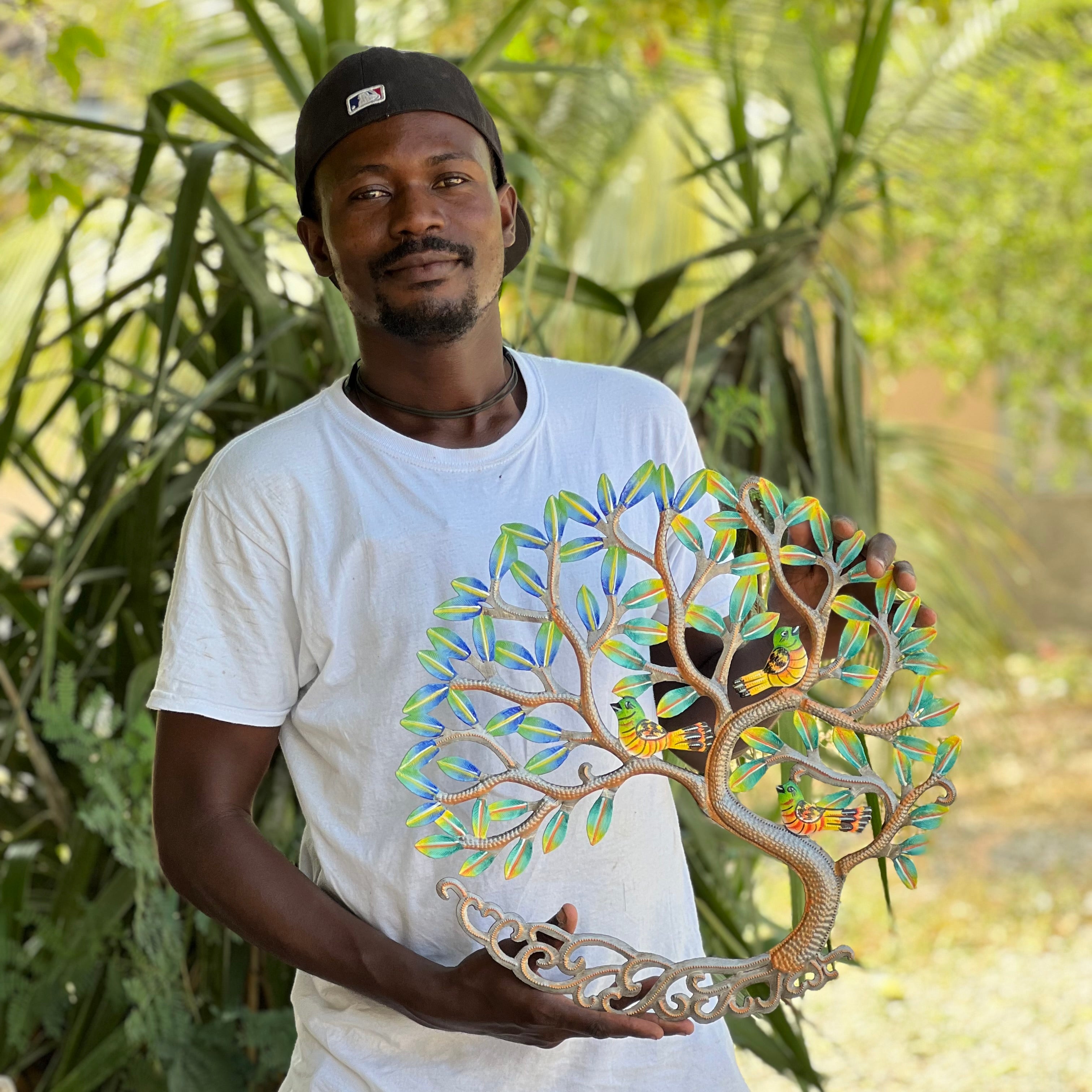 Achelet- Painted Leaf Birts Tree