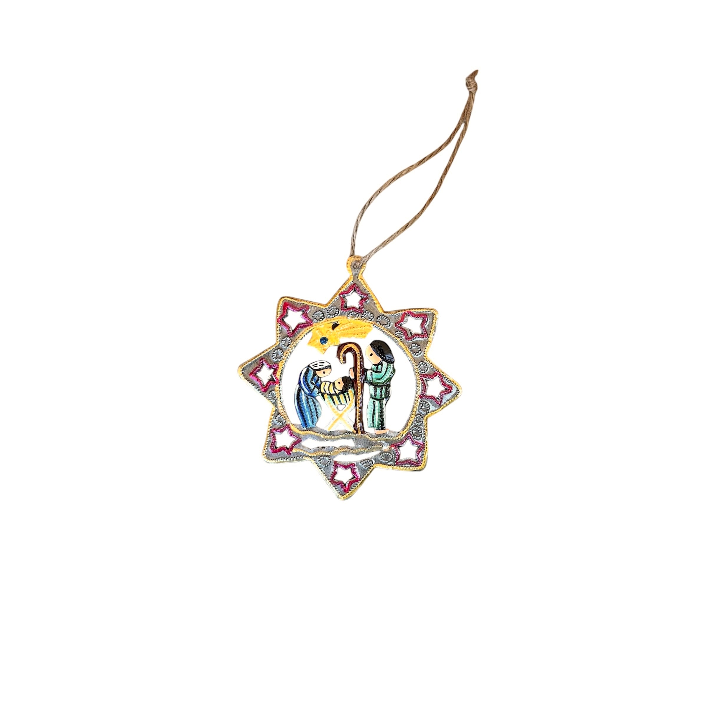 Lucson- Snowflake Nativity Ornament