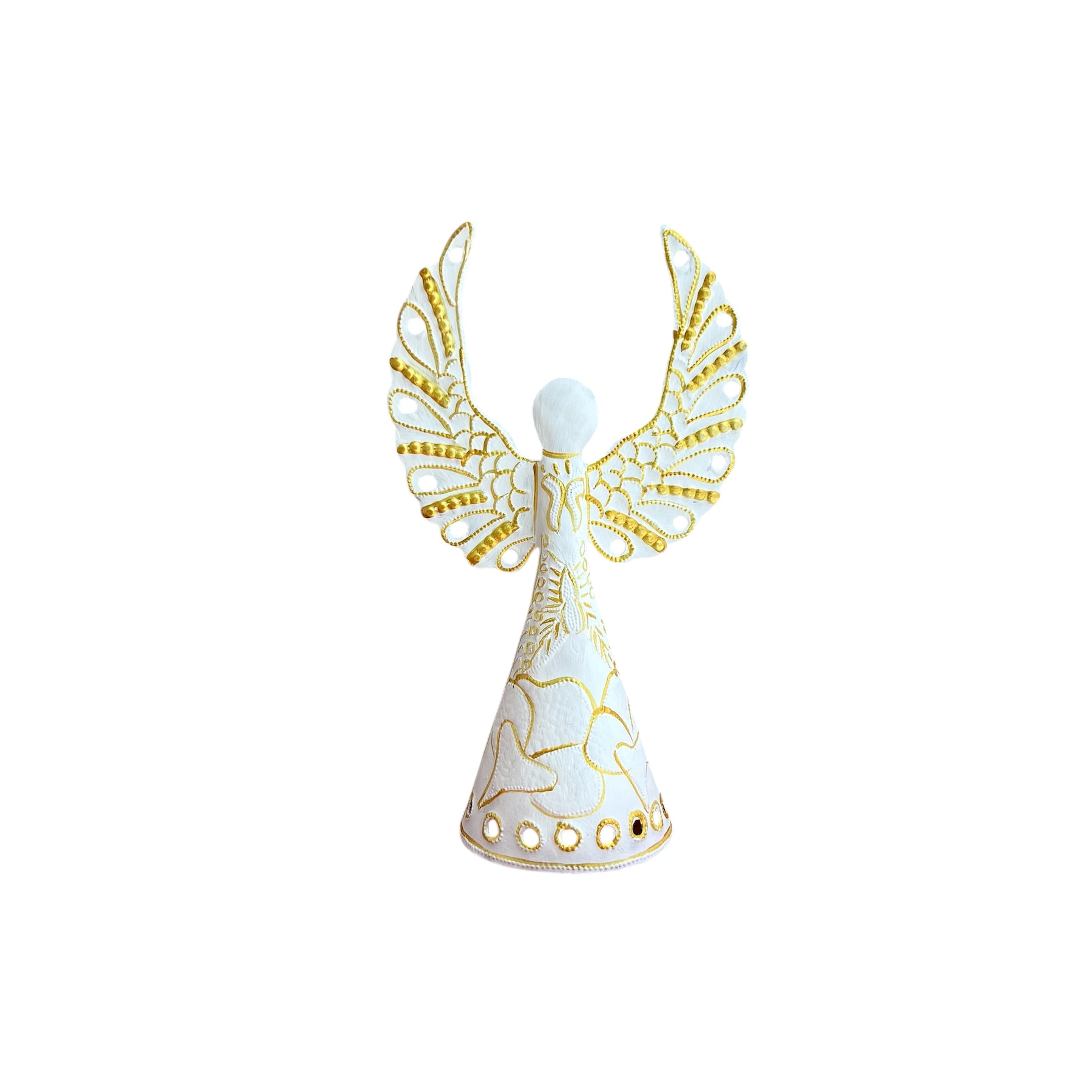 Lovens- White & Gold Standing Angel #1