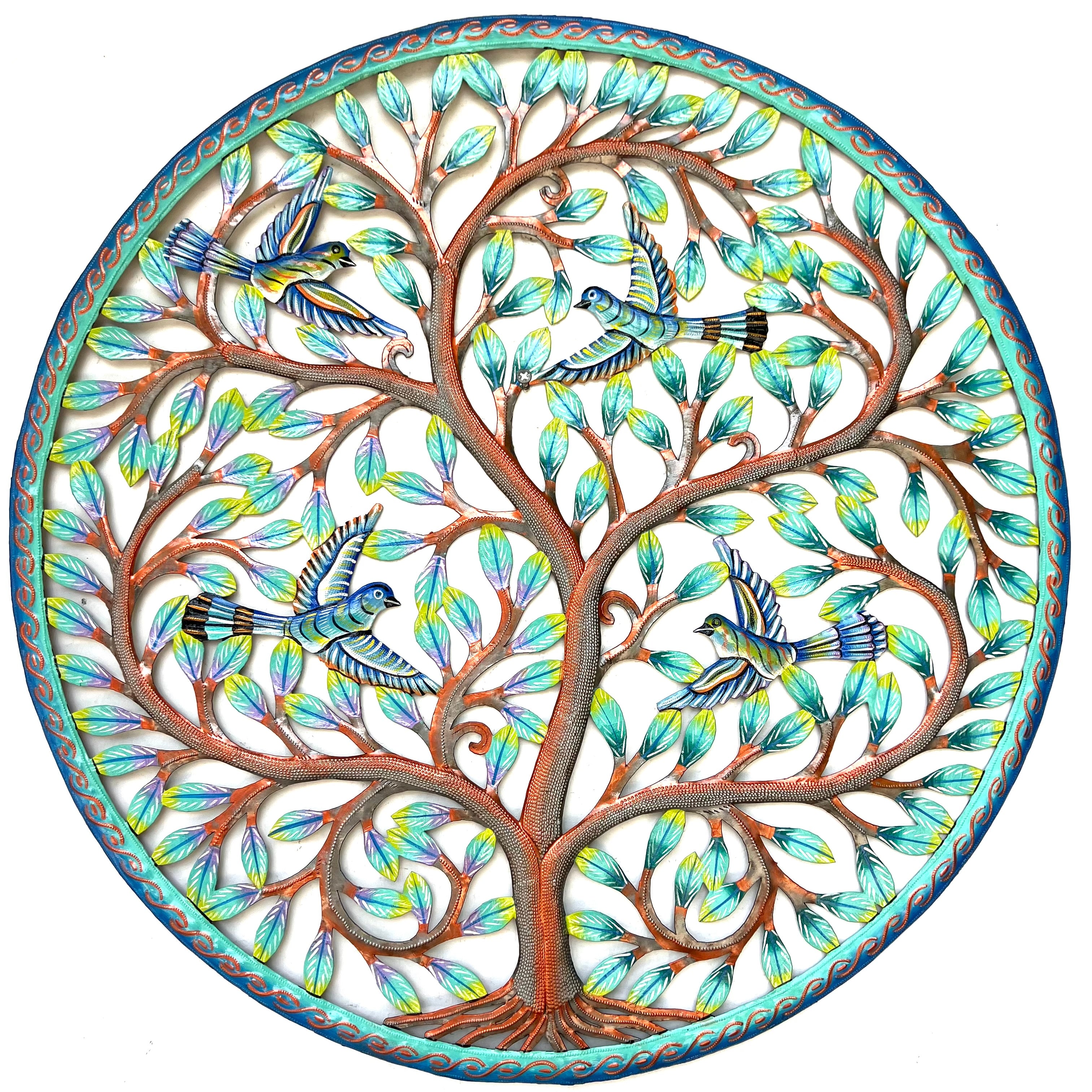 Colbert- Jumbo Round Bronze Flying Bird Tree