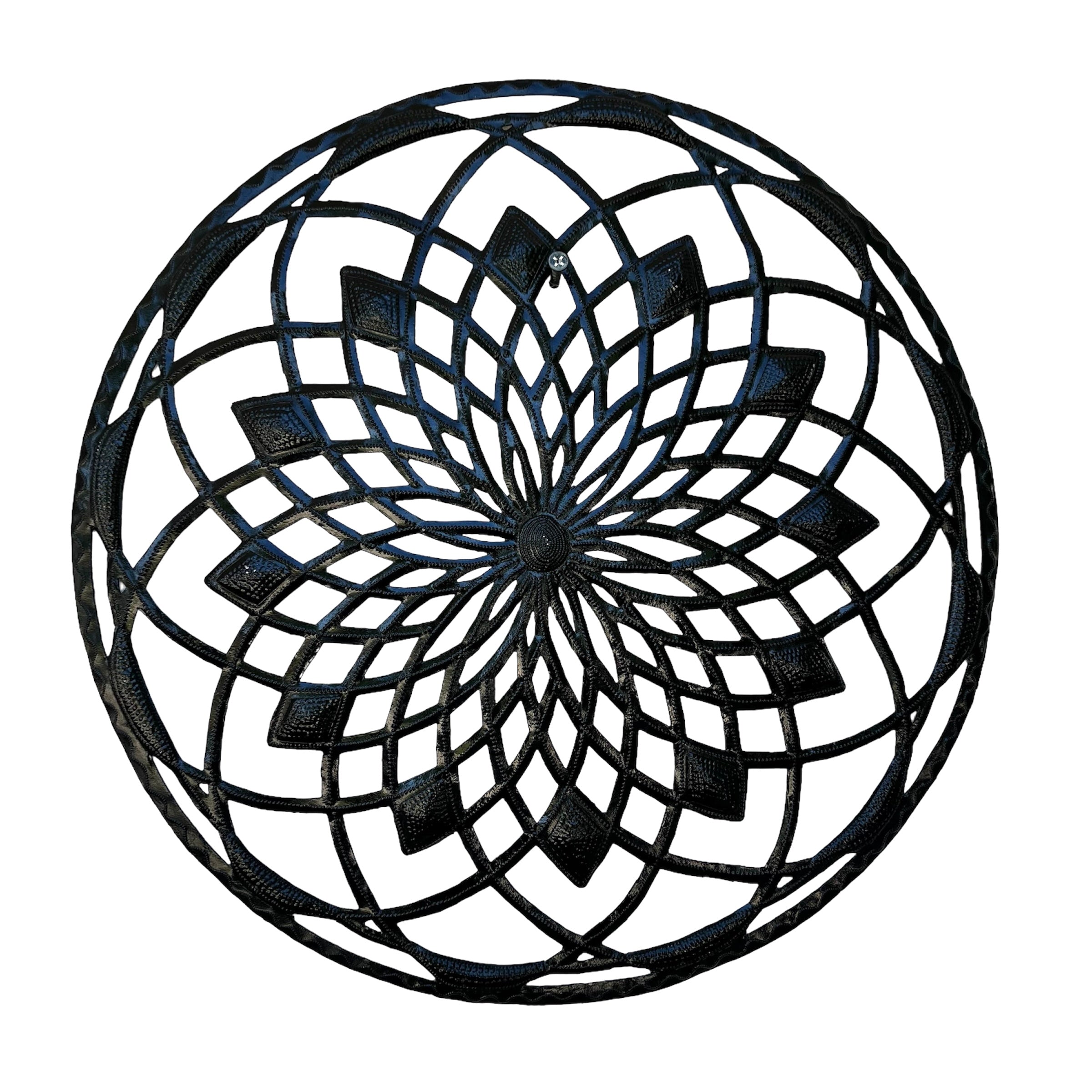 Lucson- Black Circle Mandalas Art