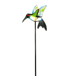 Realistic Hummingbird Garden Stake
