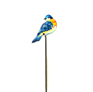Realistic Blue Bird Garden Stake