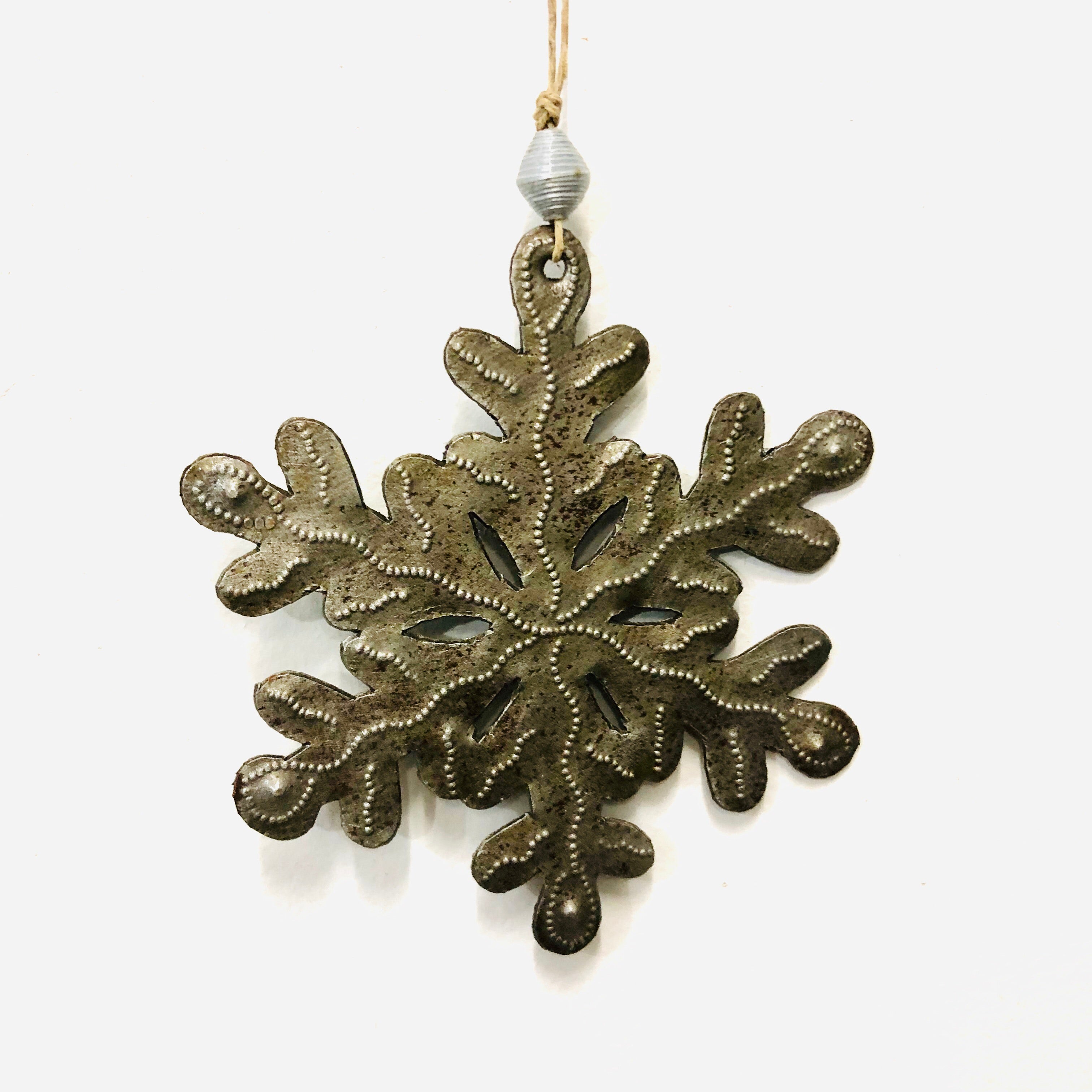 Steel Snowflake Ornament