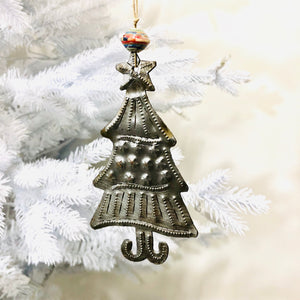 Steel Whimsical Tree Ornament