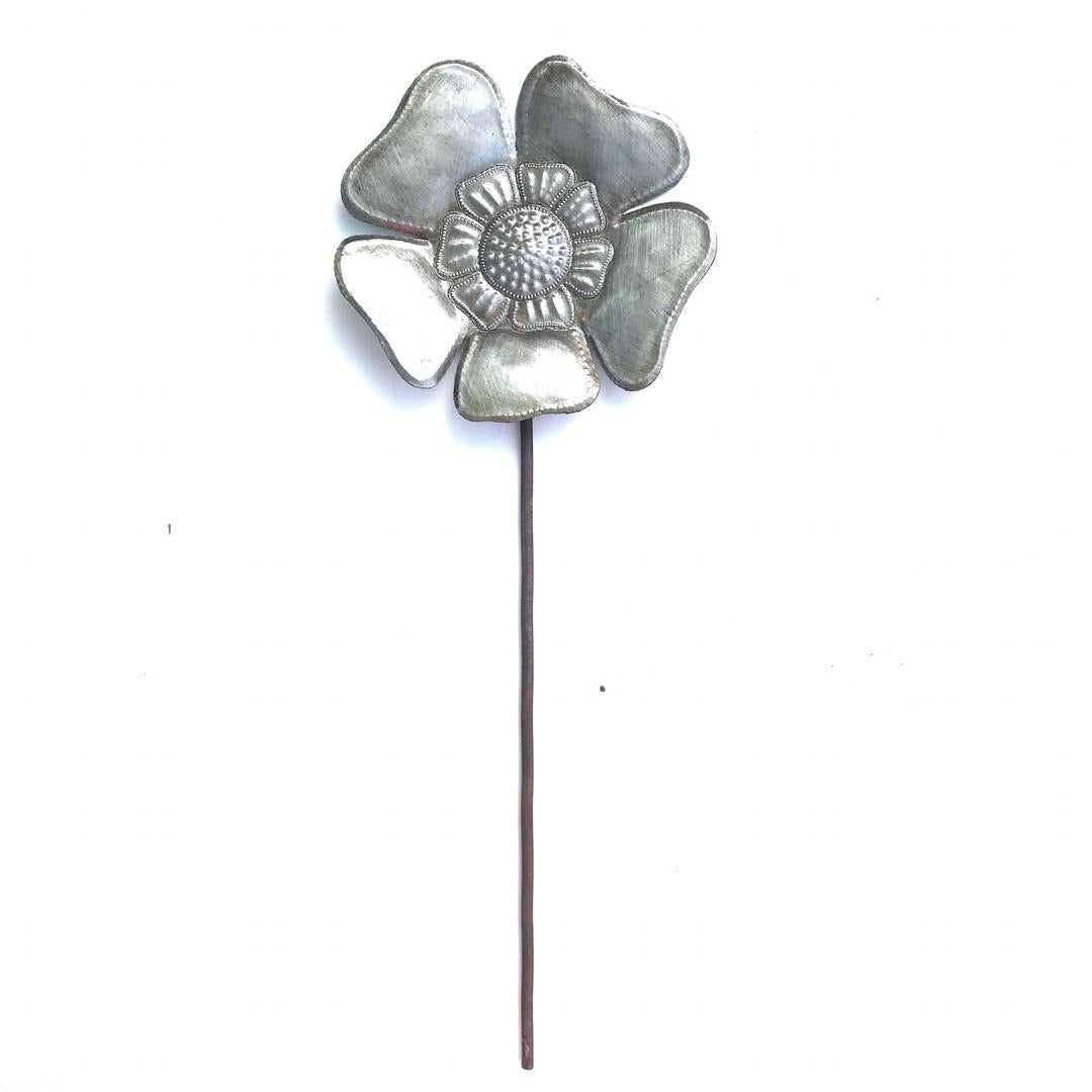 New! Set of 8 Steel Drum Flower Garden Stakes