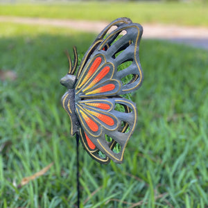 Set of Six Haitian Butterfly Garden Stake (Assorted)