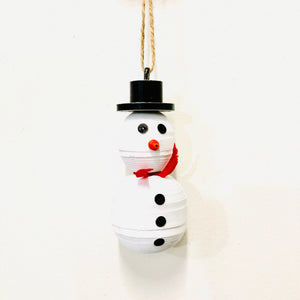 Paper Snowman Ornament