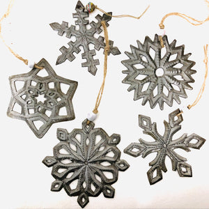 Steel Snowflake Ornament