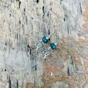 Tree of Life Earring- Teal