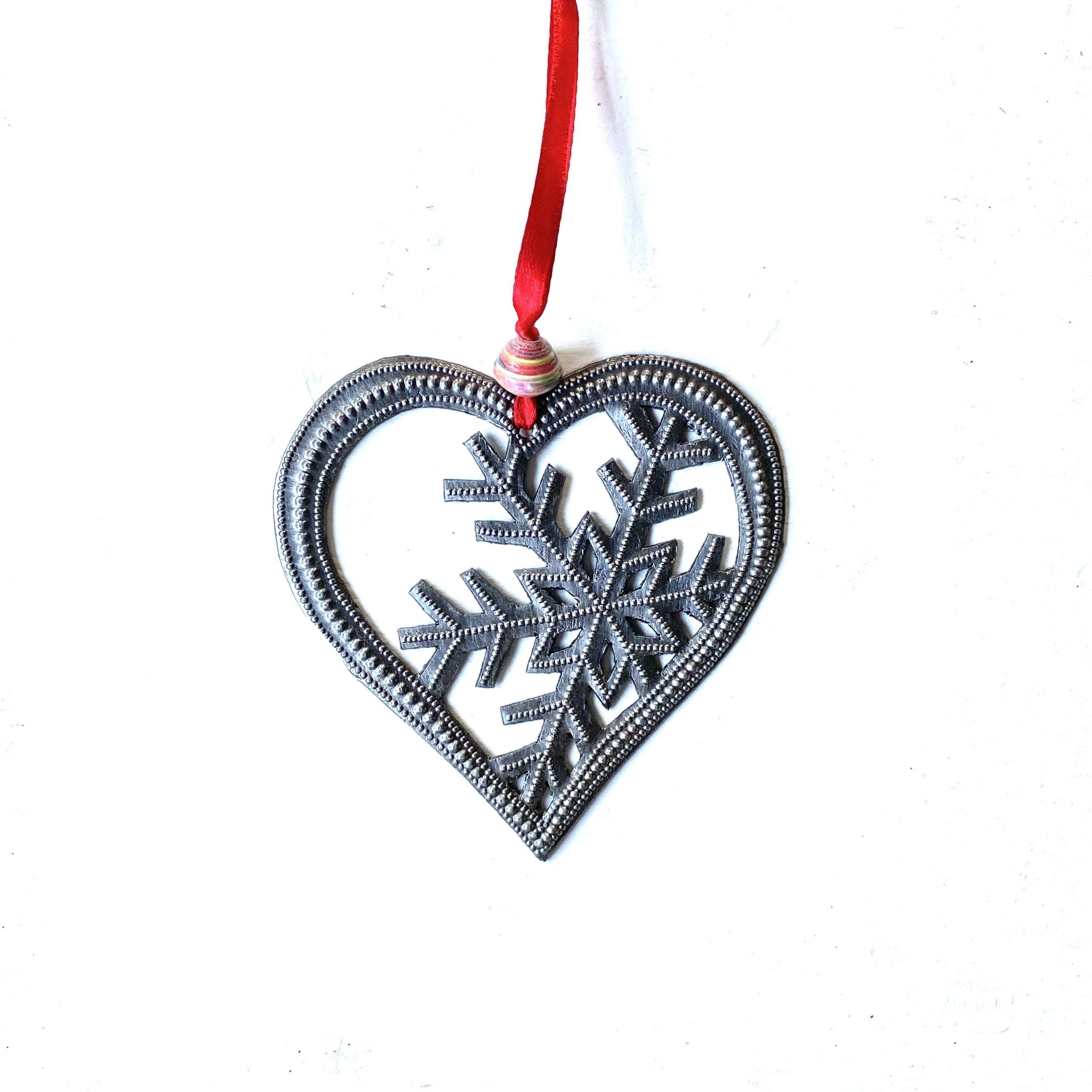 Heart Snowflake Ornament