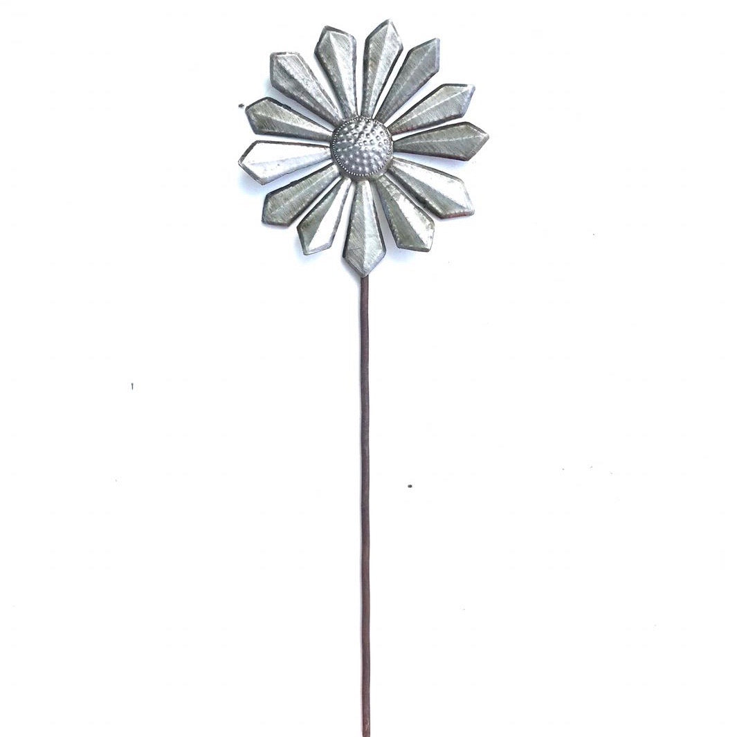 New! Set of 8 Steel Drum Flower Garden Stakes