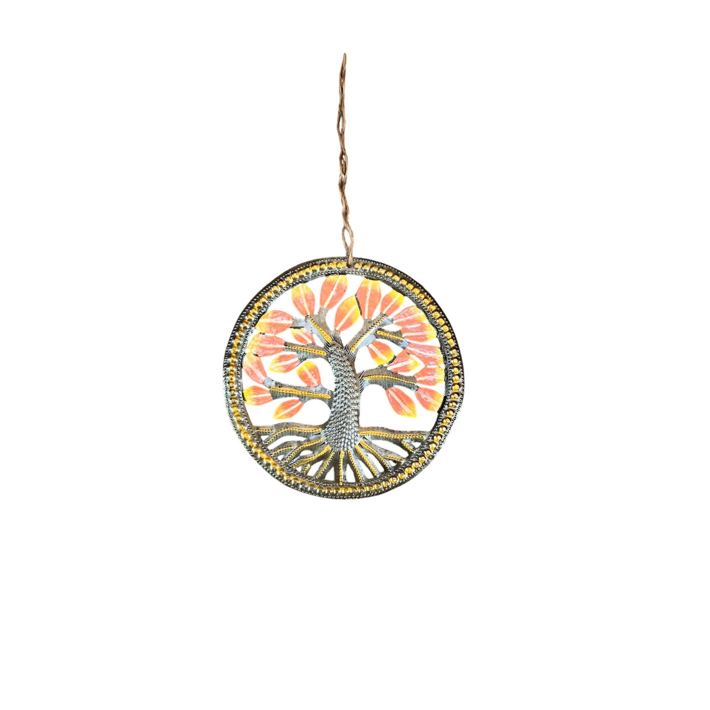 Grezil- Circle Painted Tree Ornament #4