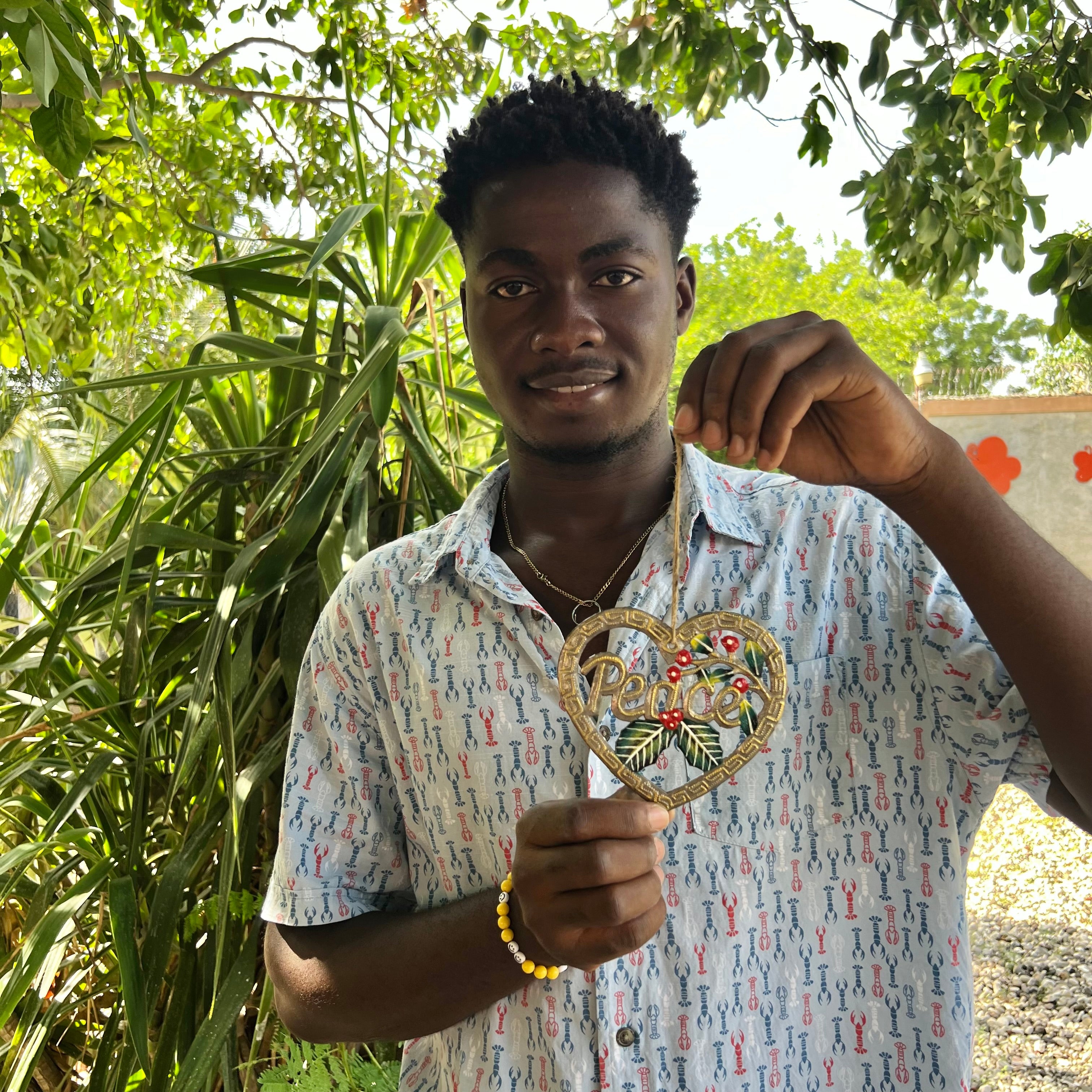 ZACKARIE- Heart Peace Ornament