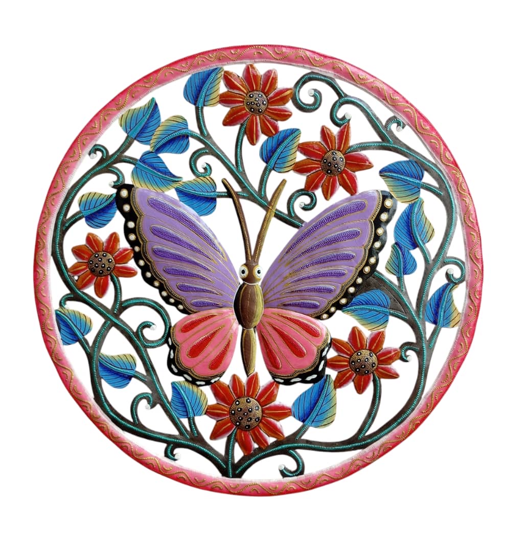 Paul- Circle Colorful Butterfly #1