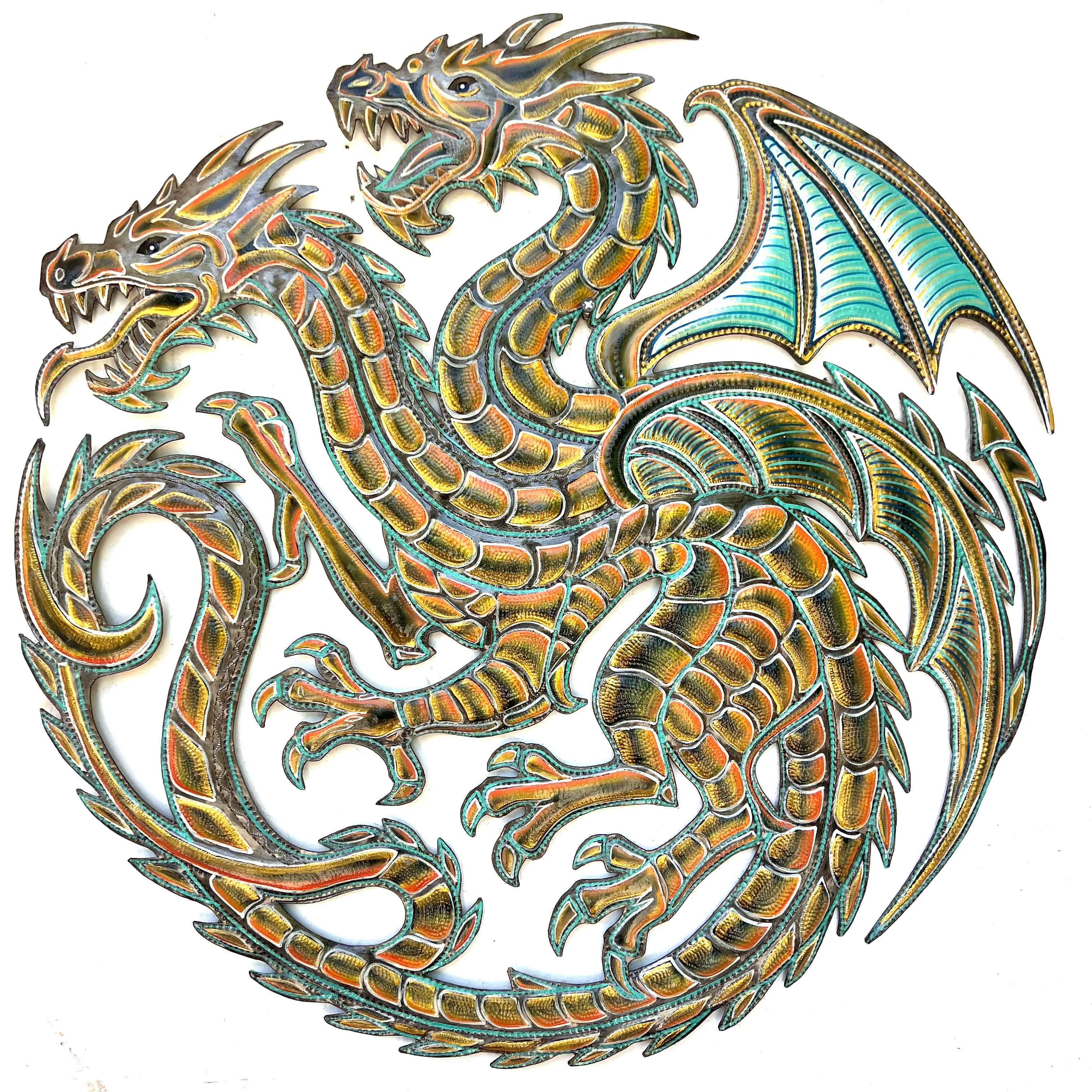 Dieudonne- Colorful Jumbo Two Head Dragon