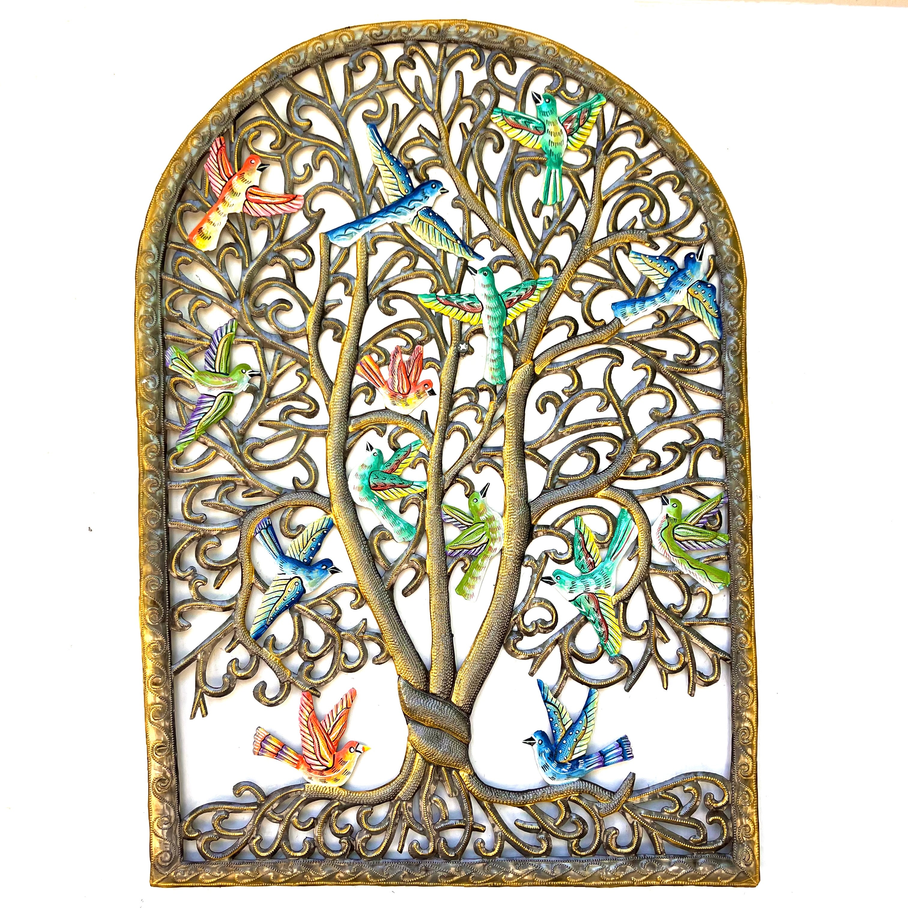 Derat- Jumbo Arch-Bronze Tree & Birds