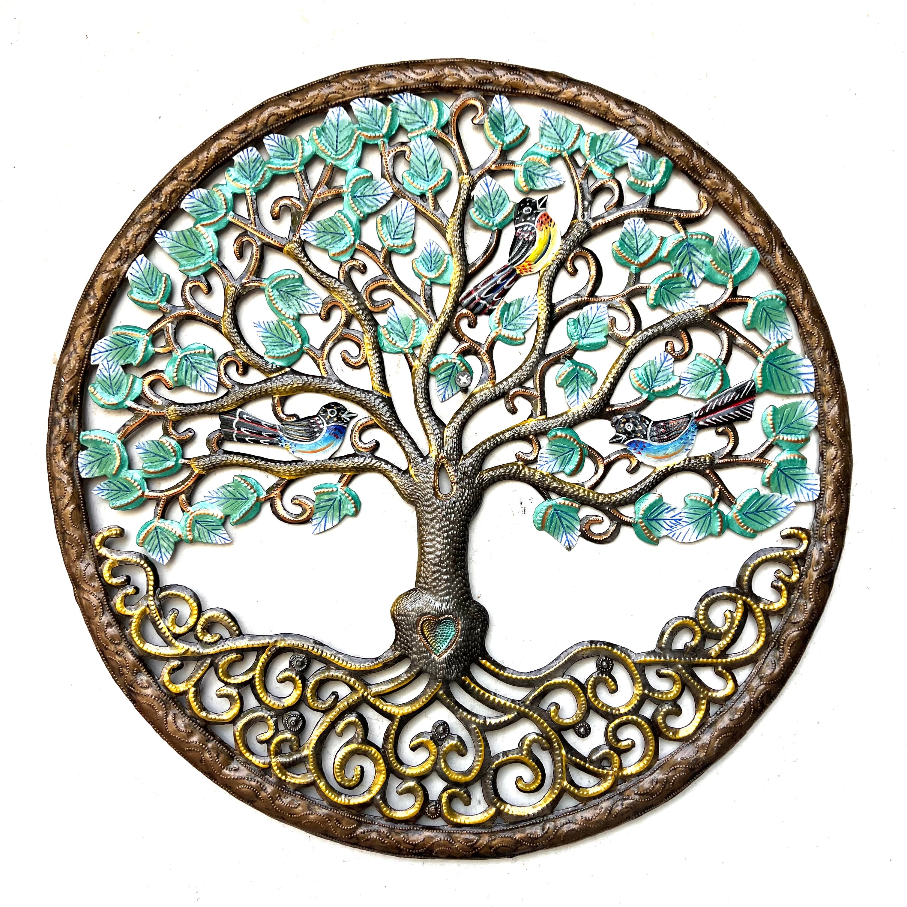 Antoine- Circle Bronze & Birds