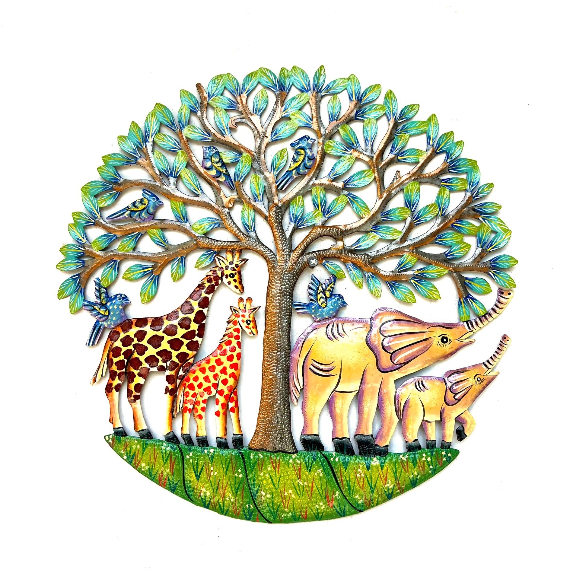 Colbert- Elephant/Giraffe & Tree