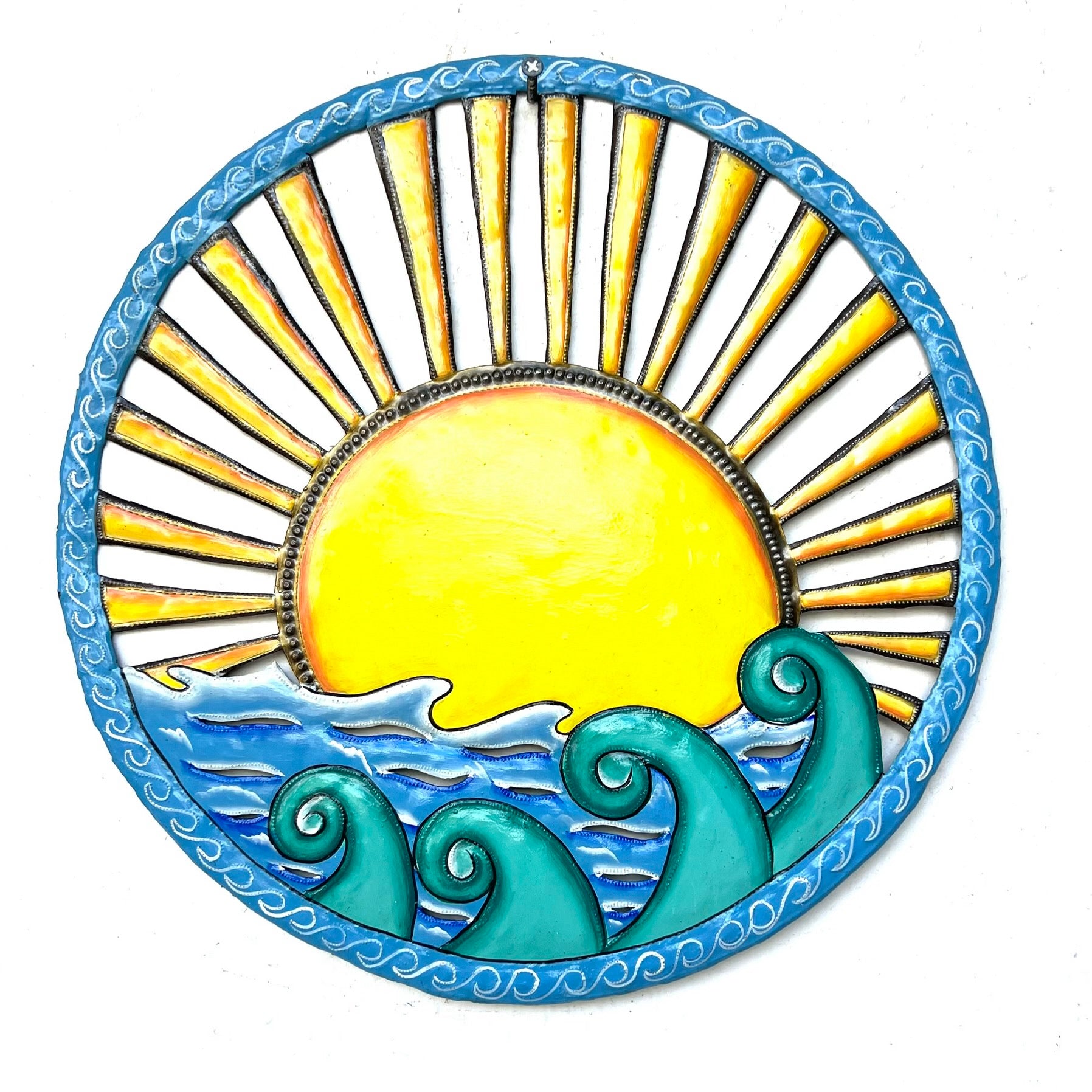 Blue Circle & Yellow Sun