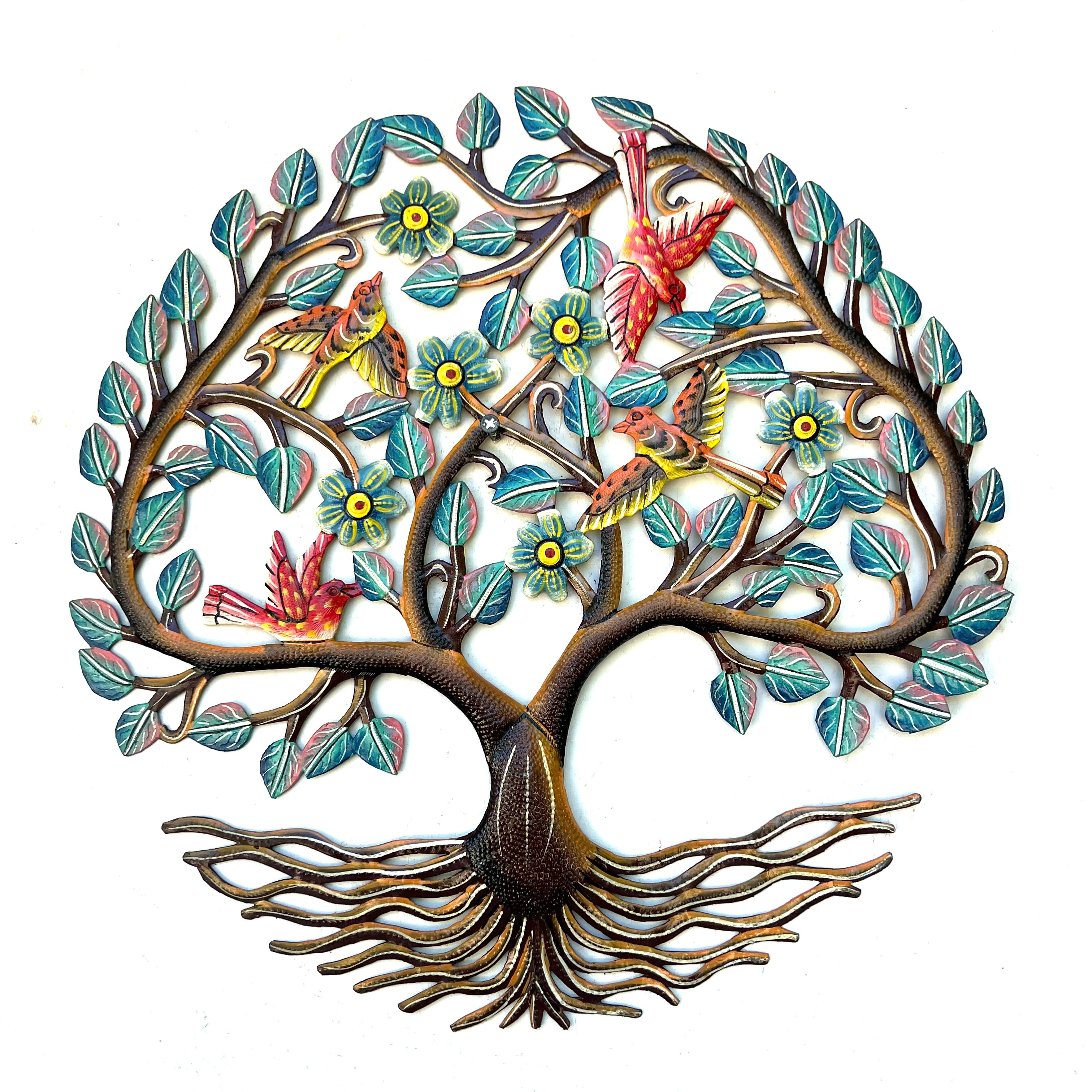Dieudonne- Painted Tree & Birds