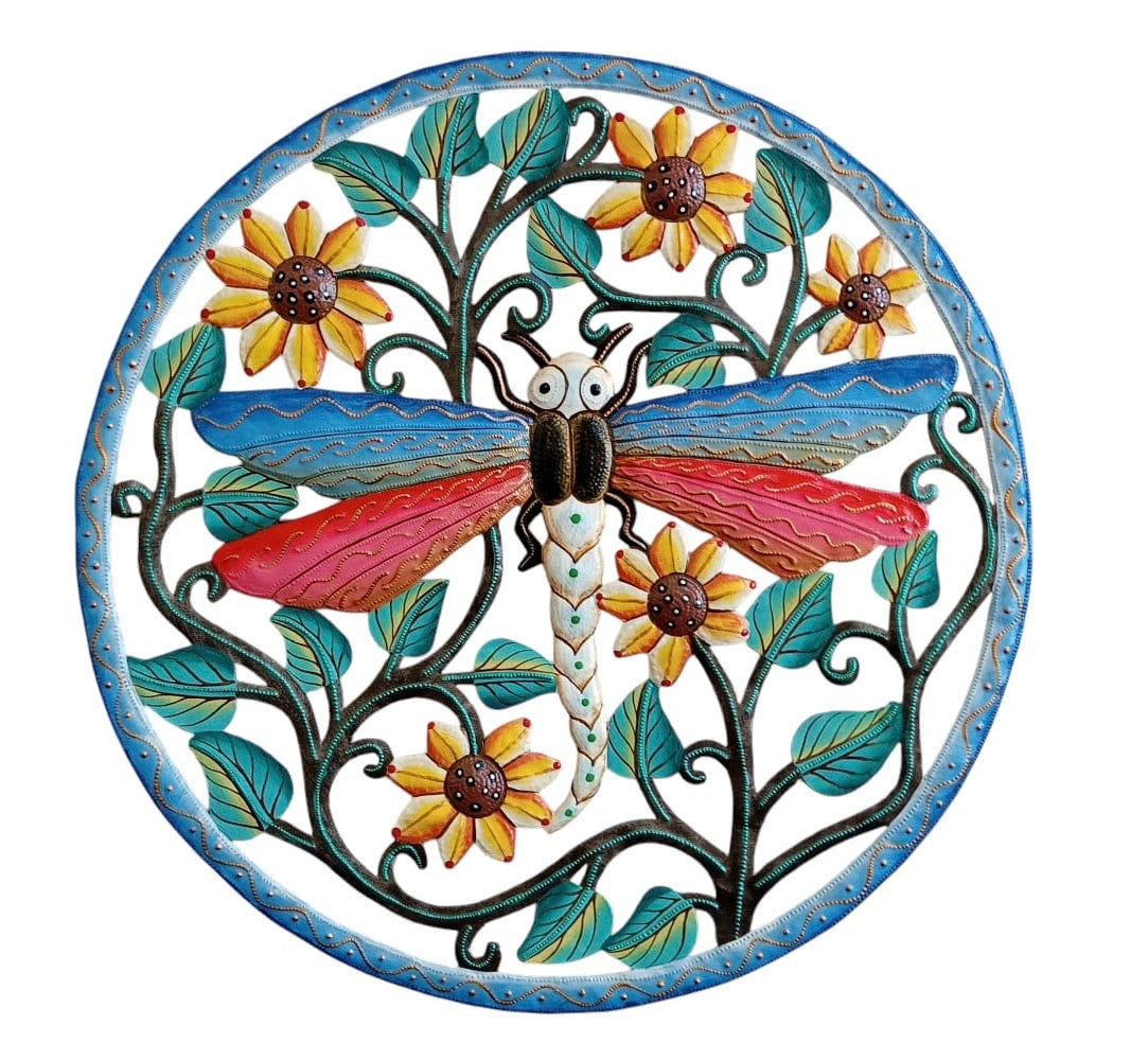 Paul- Circle Colorful Dragonfly #2