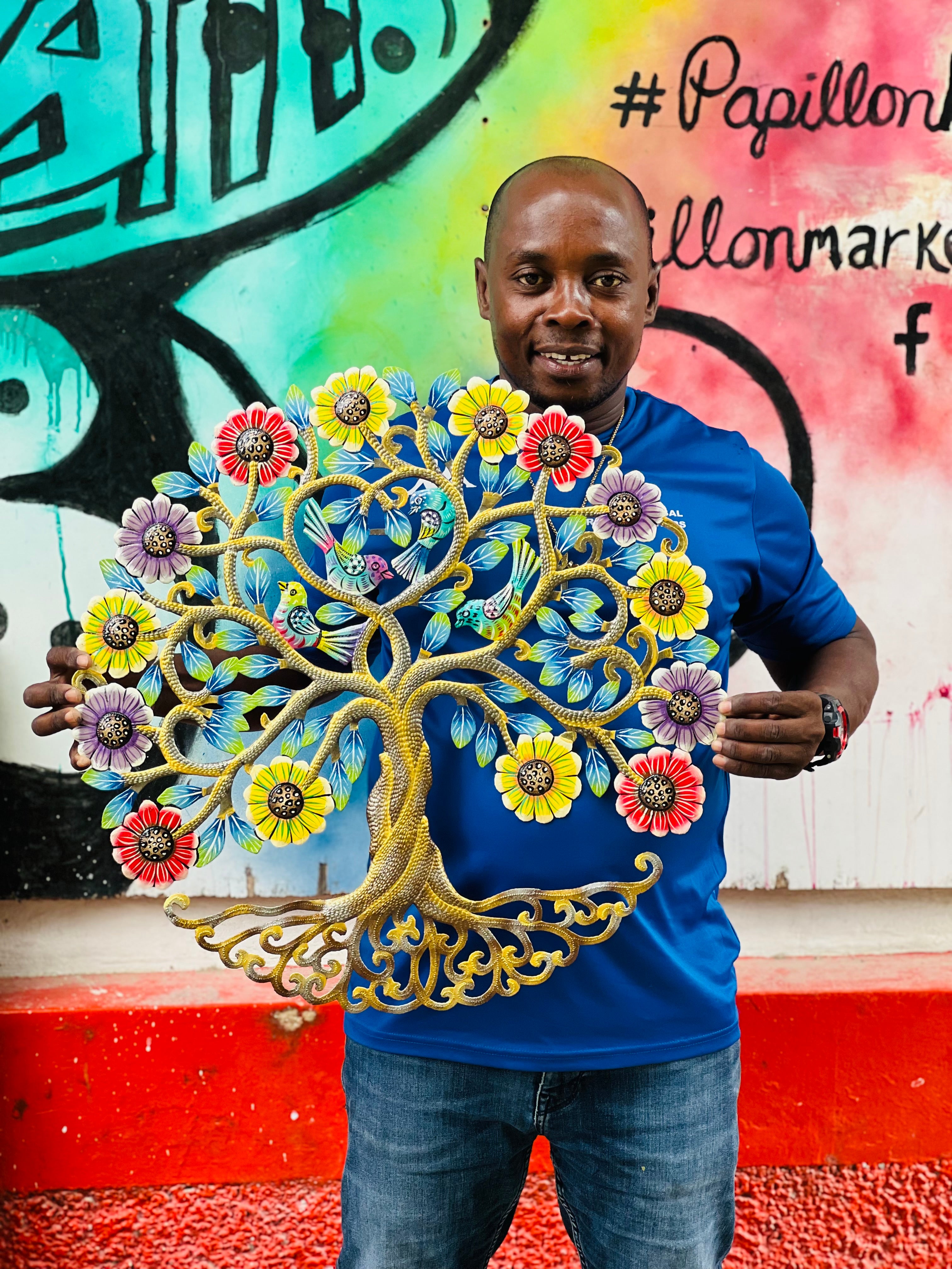 Colbert- Multicolor / Gold Branch Tree