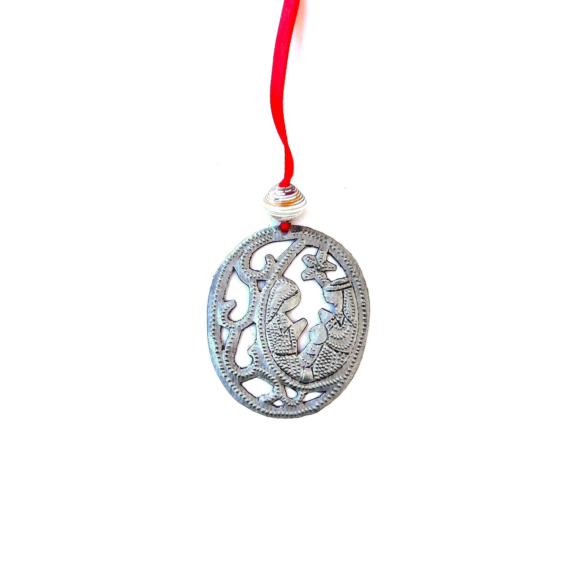 Oval Nativity Ornament