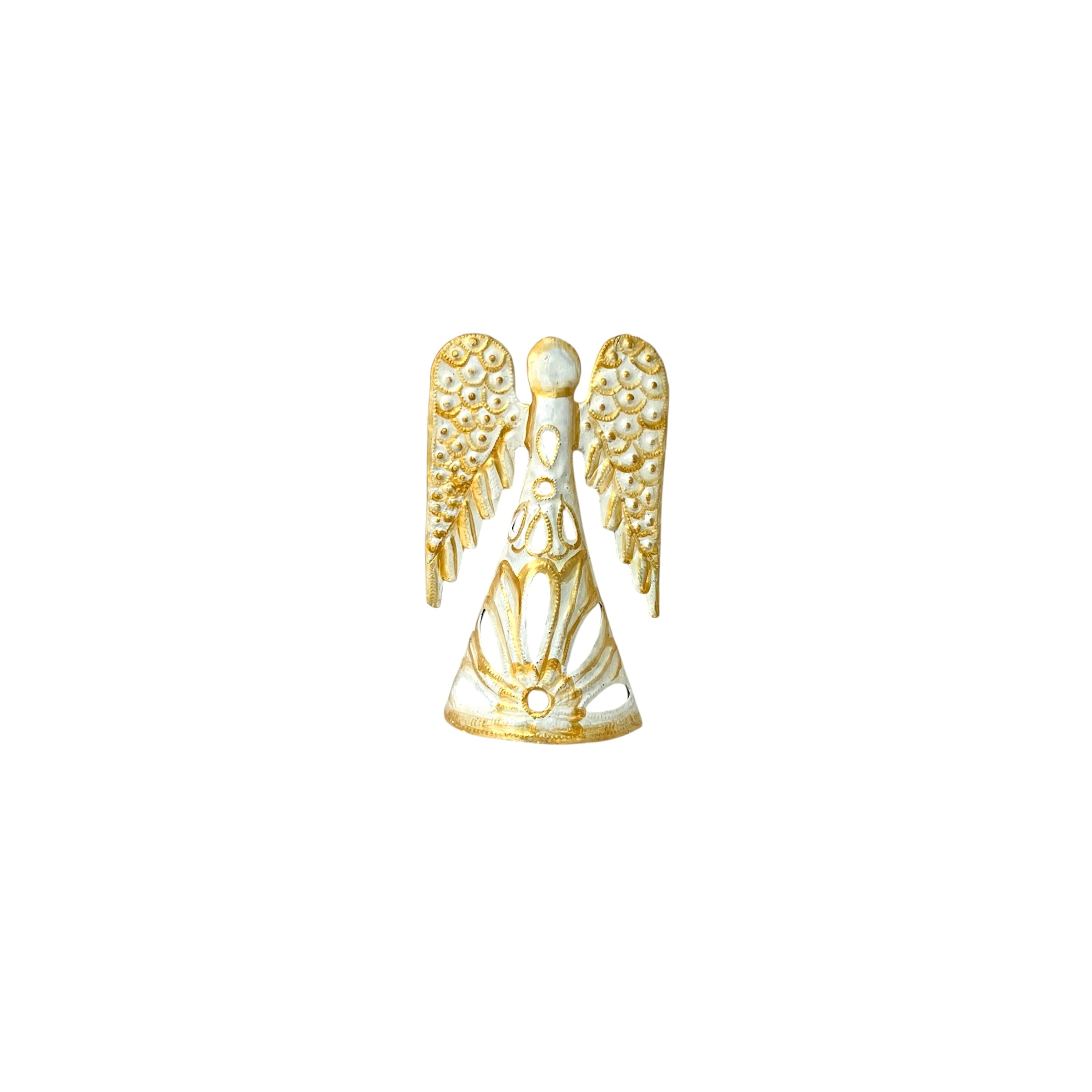 Vladimir- White & Gold Standing Angel