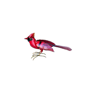 Standing Red Cardinal Metal Art