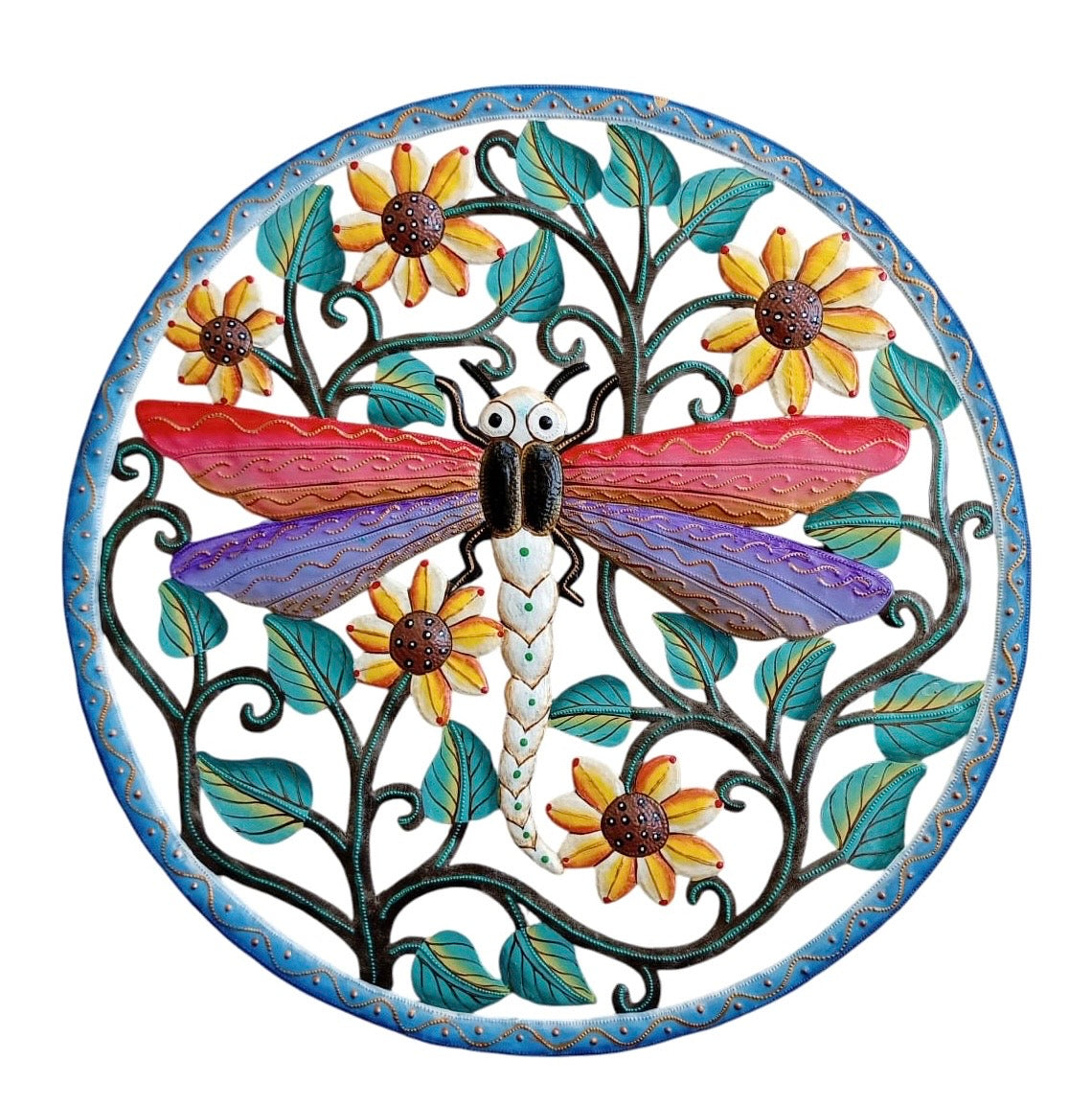 Paul- Circle Colorful Dragonfly #1