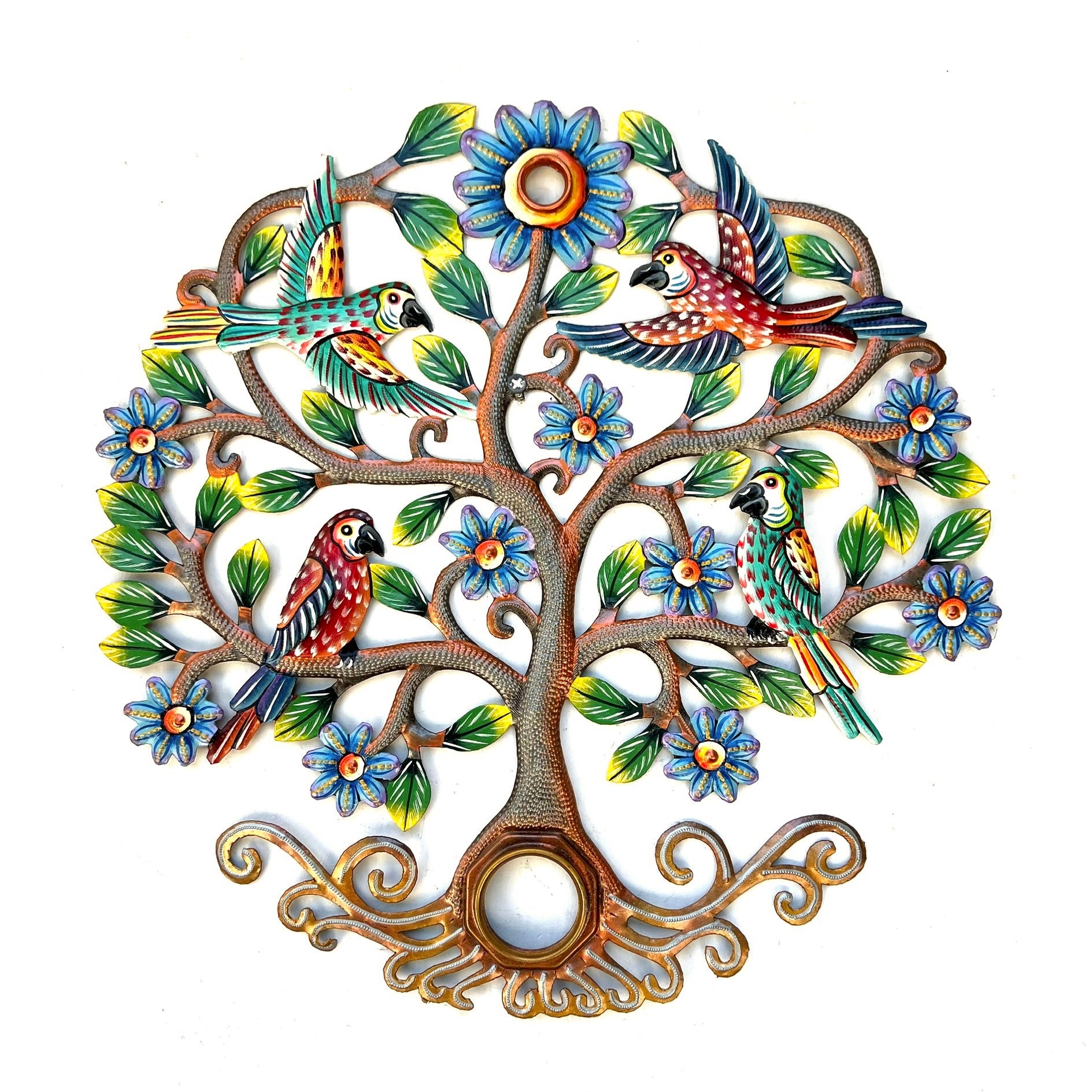 Colbert- Oil Top Drum Tree And Cardinal Birds