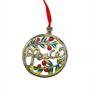 Circle Peace Ornament