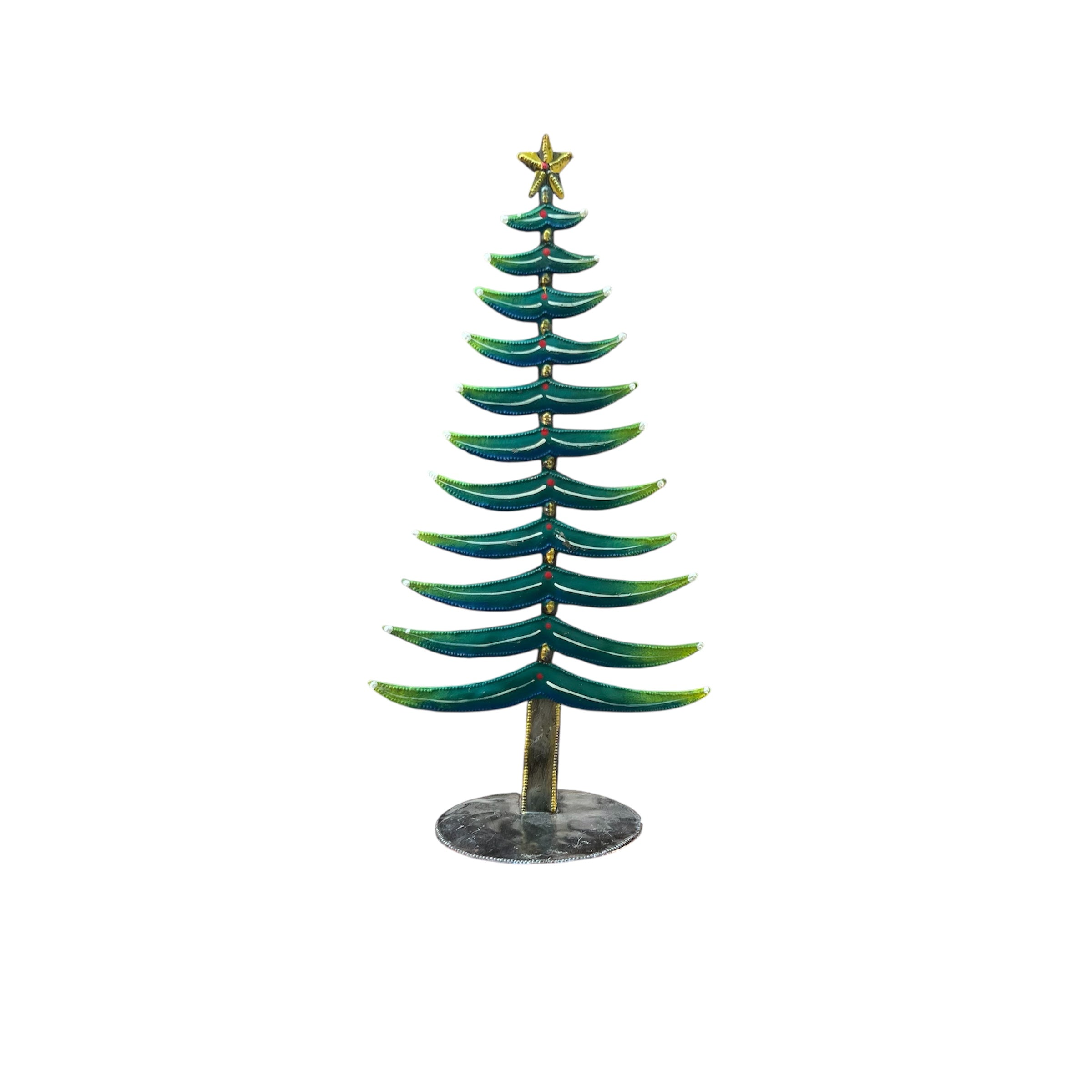 Standing Painted Christmas Tree