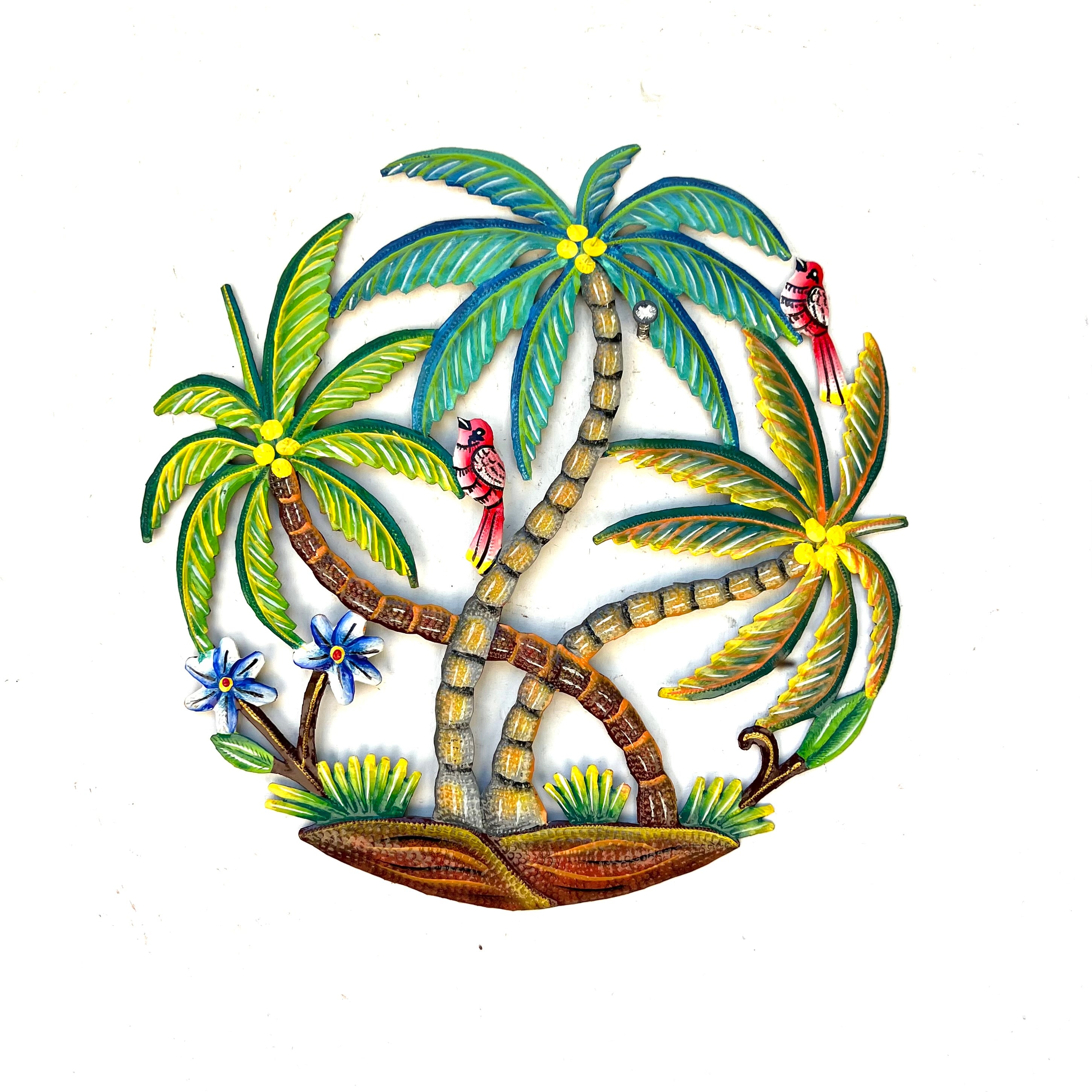 Three Coconut Tree & Birds