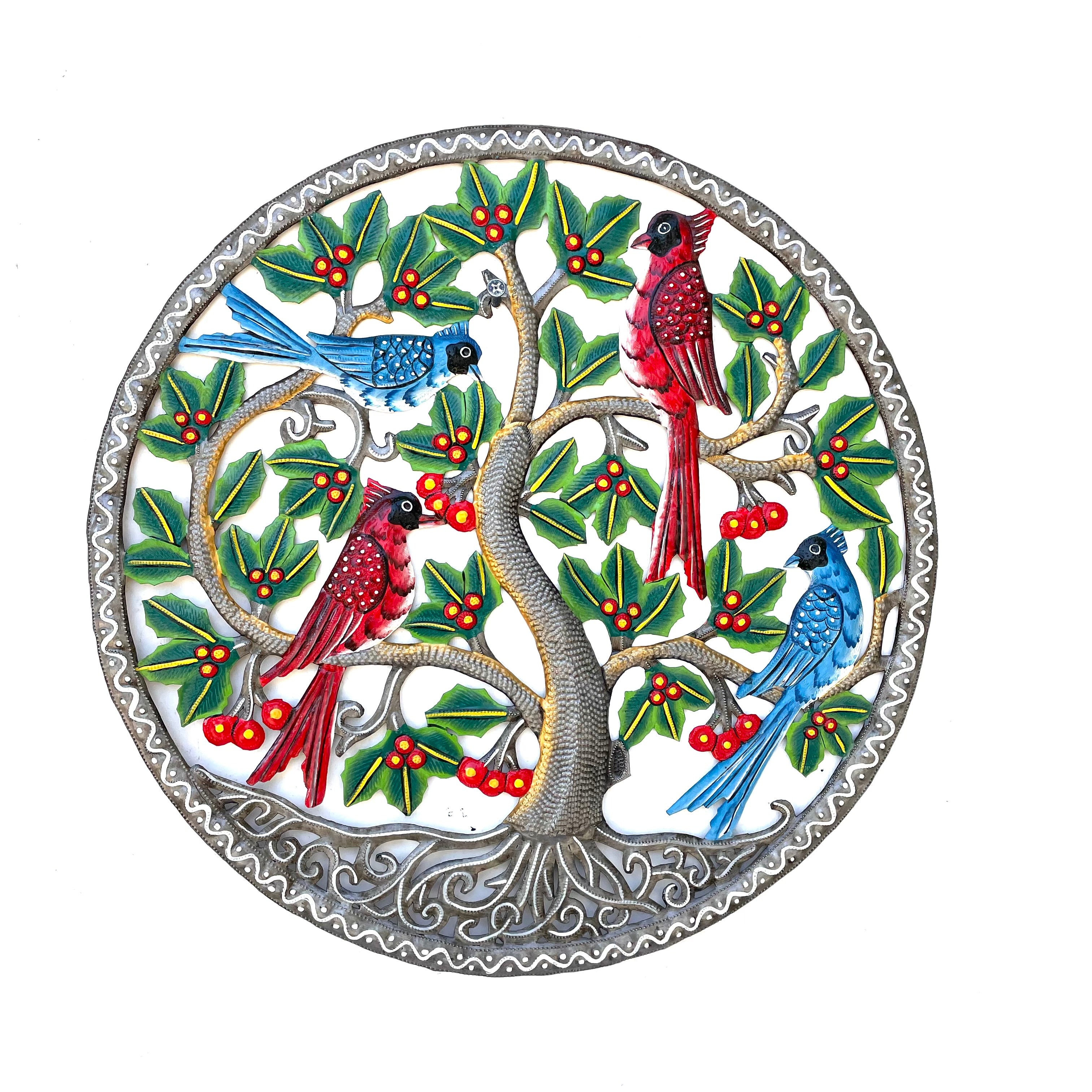 Cardinal Birds in Tree