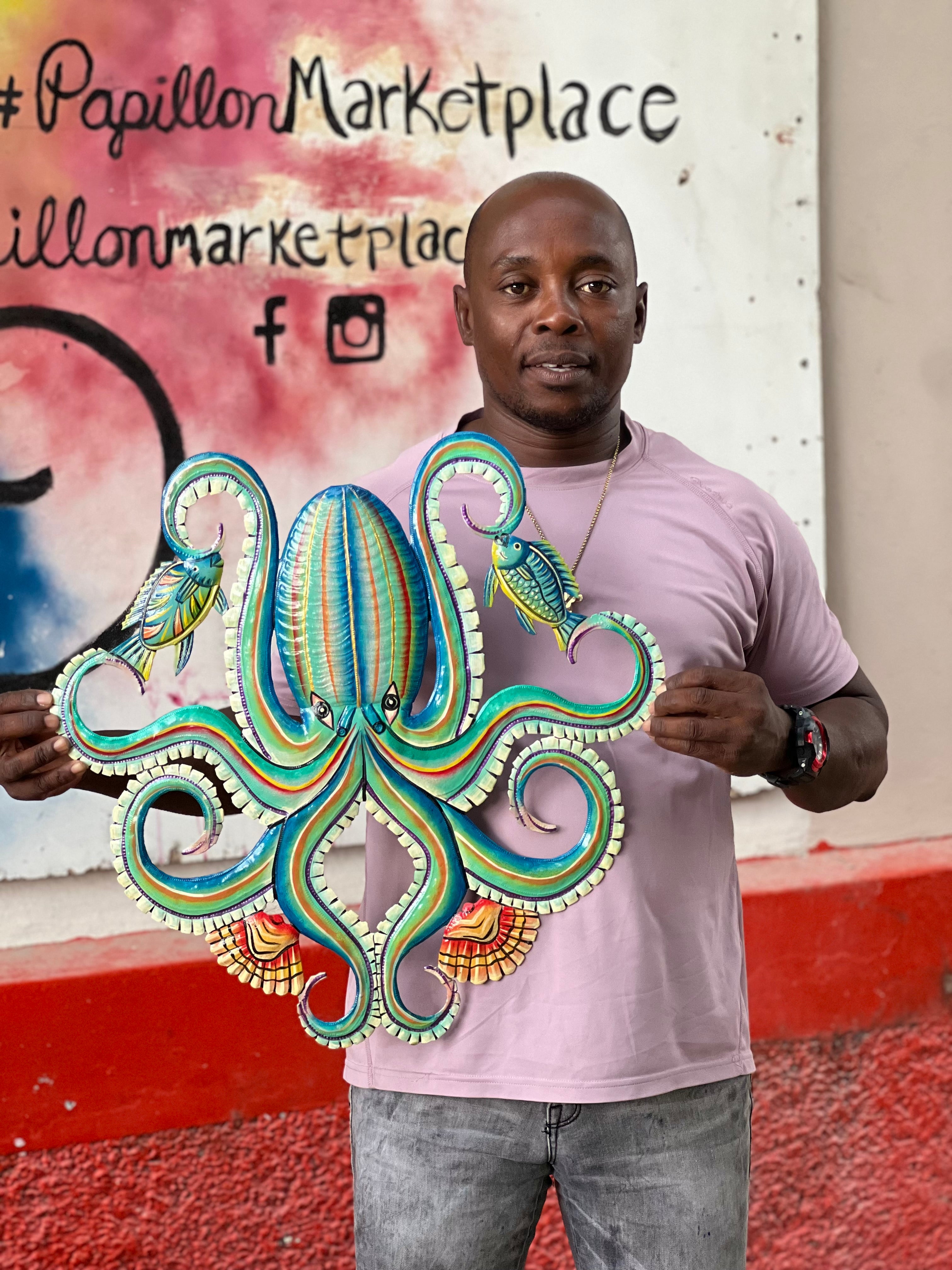 Colbert- Painting Octopus & Fish