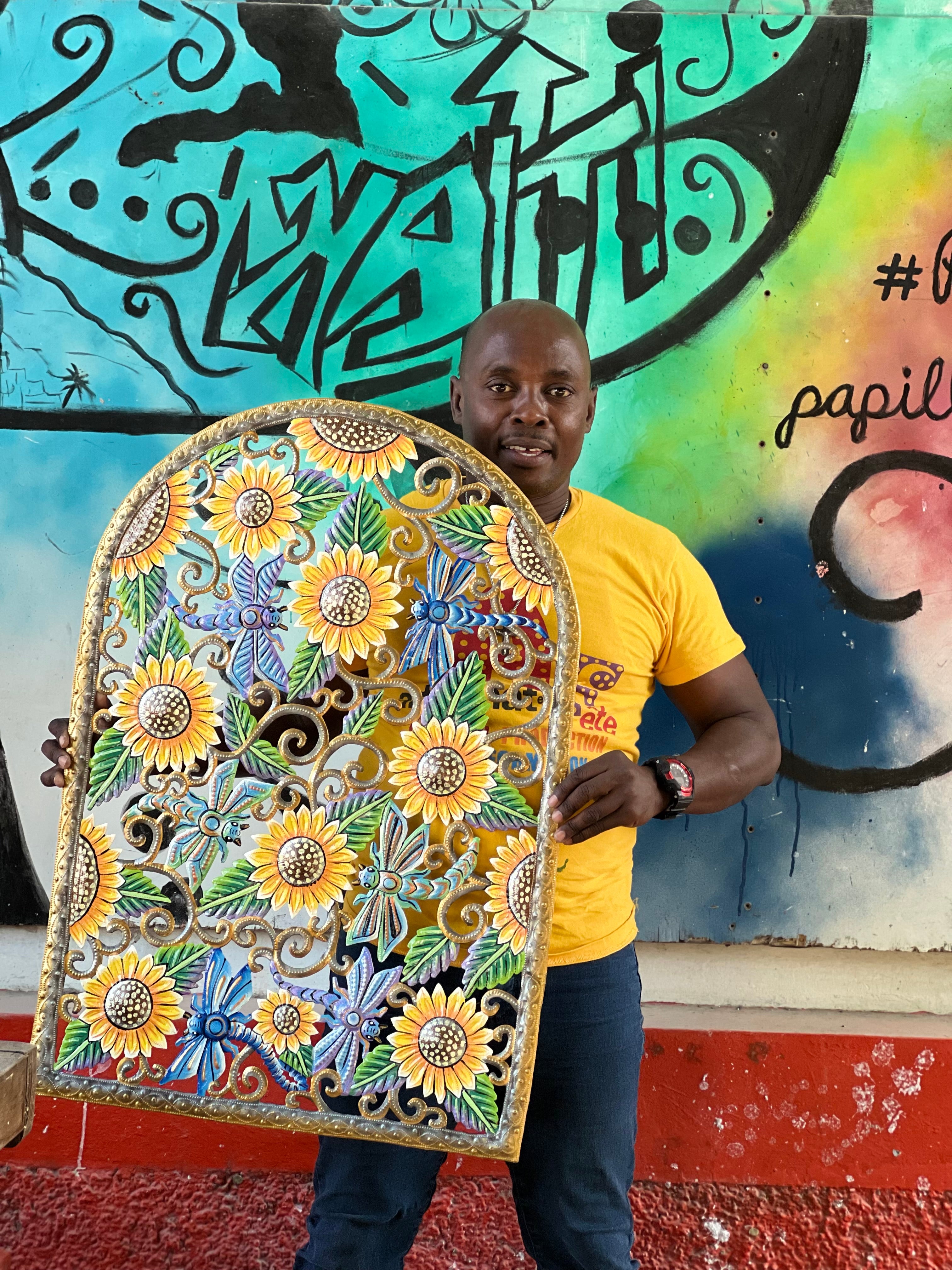 Colbert- Painted Arch Flowers & Dragonfly