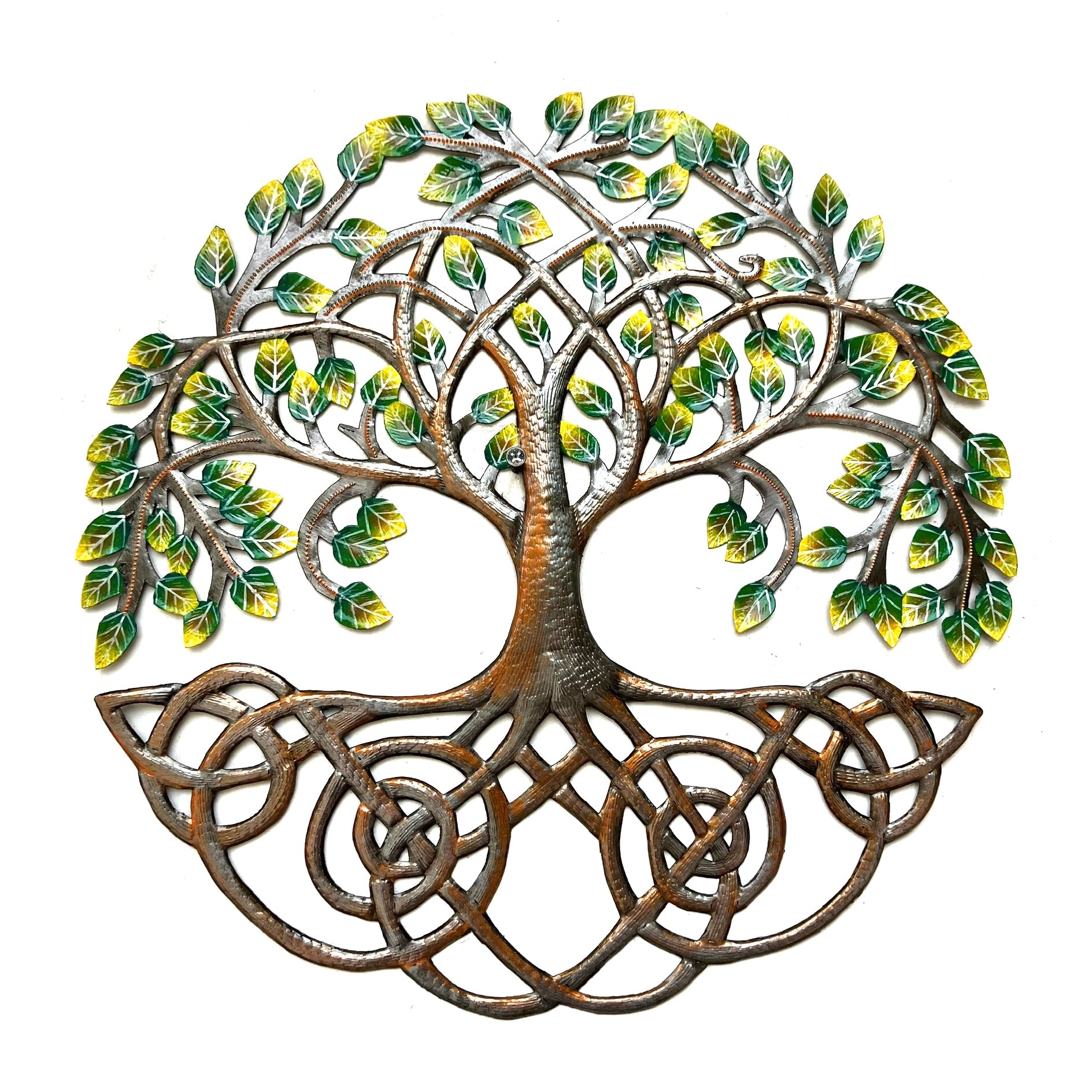 Mackenson- Round Green Leaf Rooted Tree