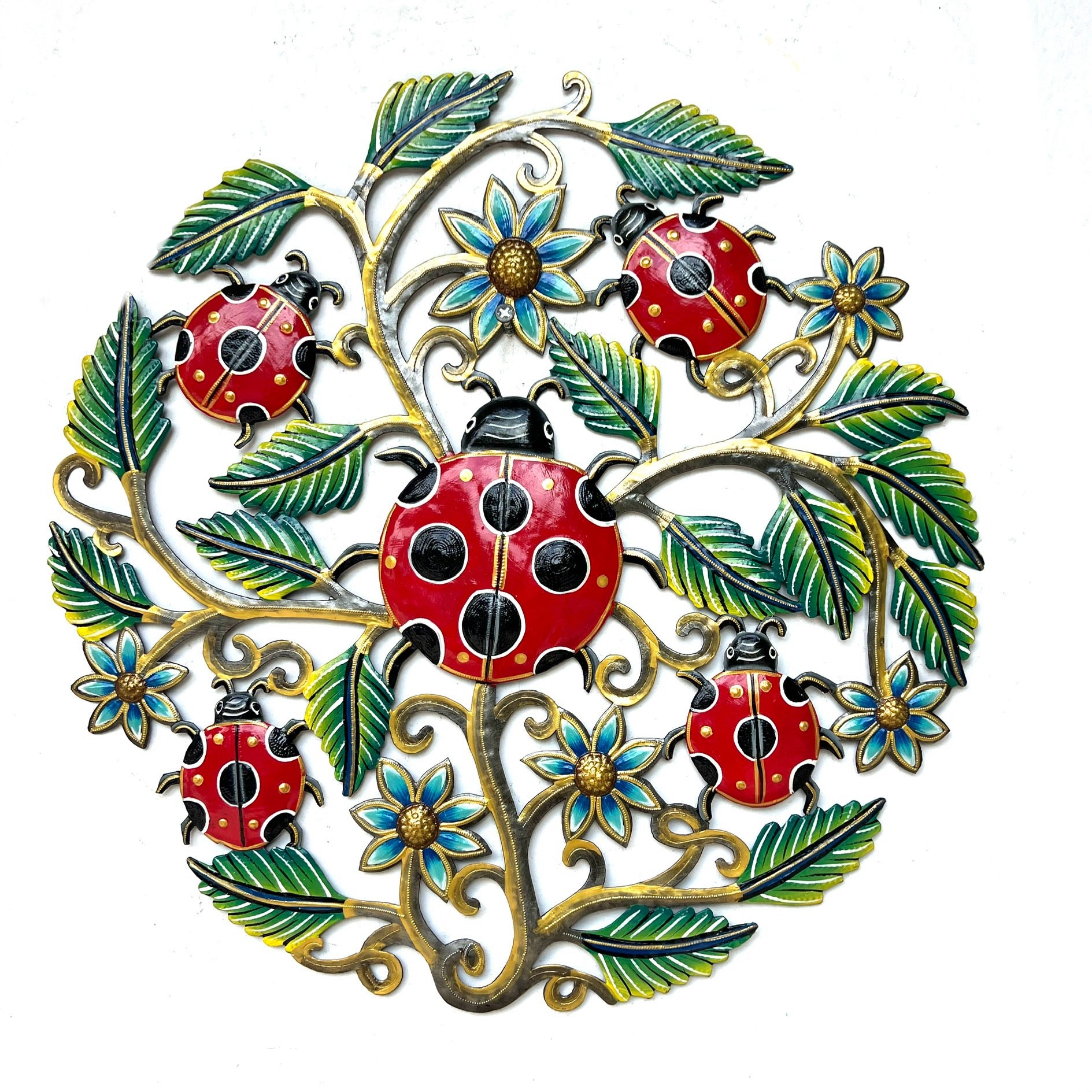 Colbert- Ladybug And Green Leaf Plant