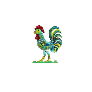 Jean Marie- Standing Painted Rooster #2