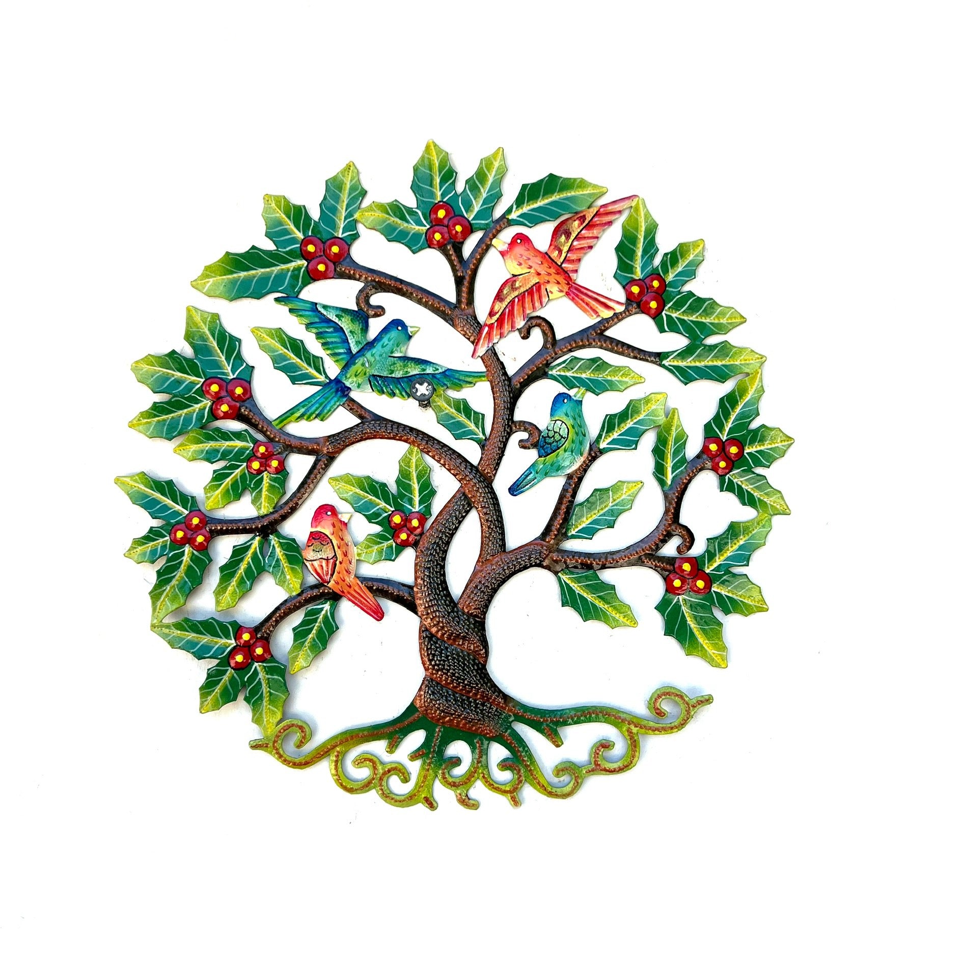 Wiltor- Green Leaf Tree & Flying Birds