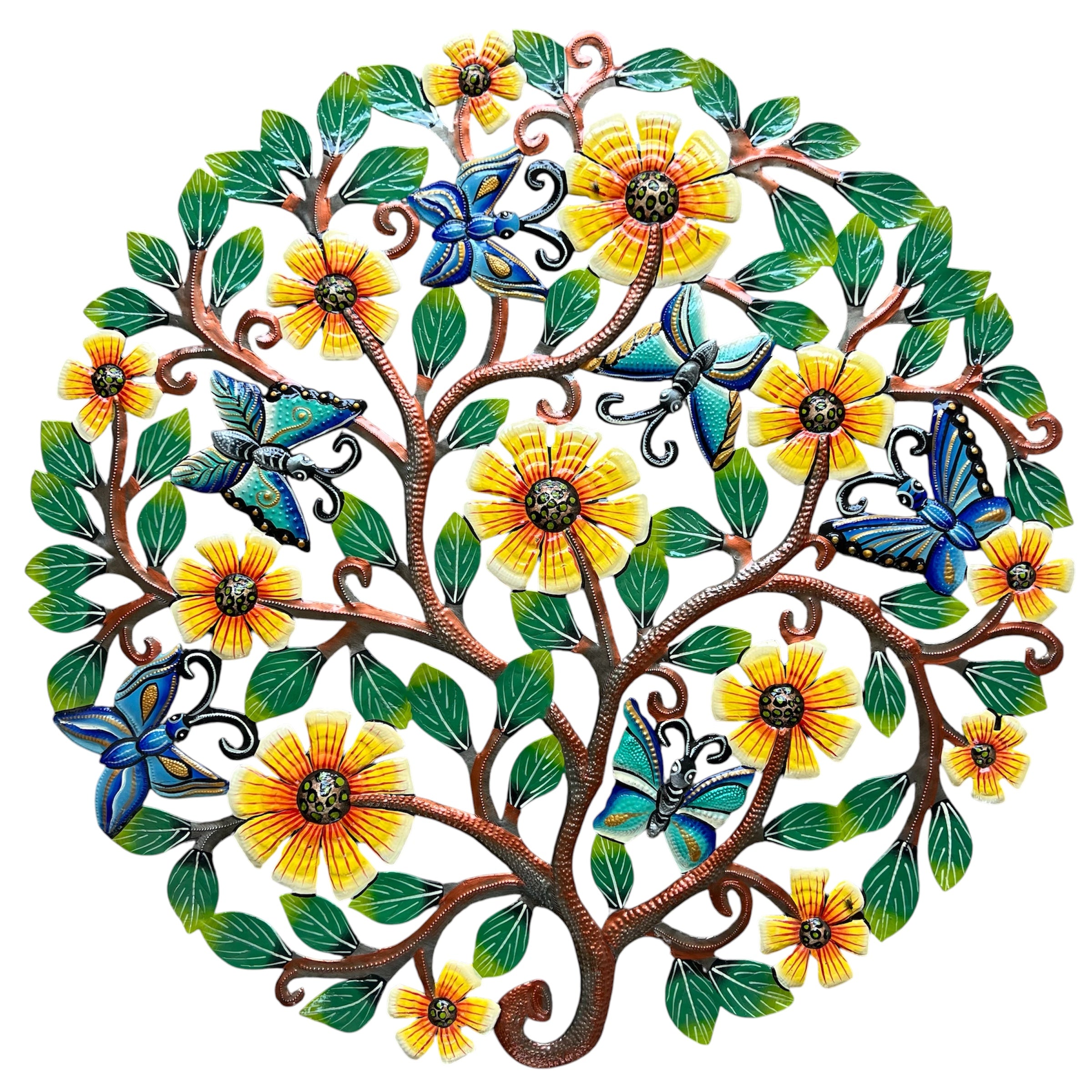 Colbert- Painted Jumbo Flower & Butterflies